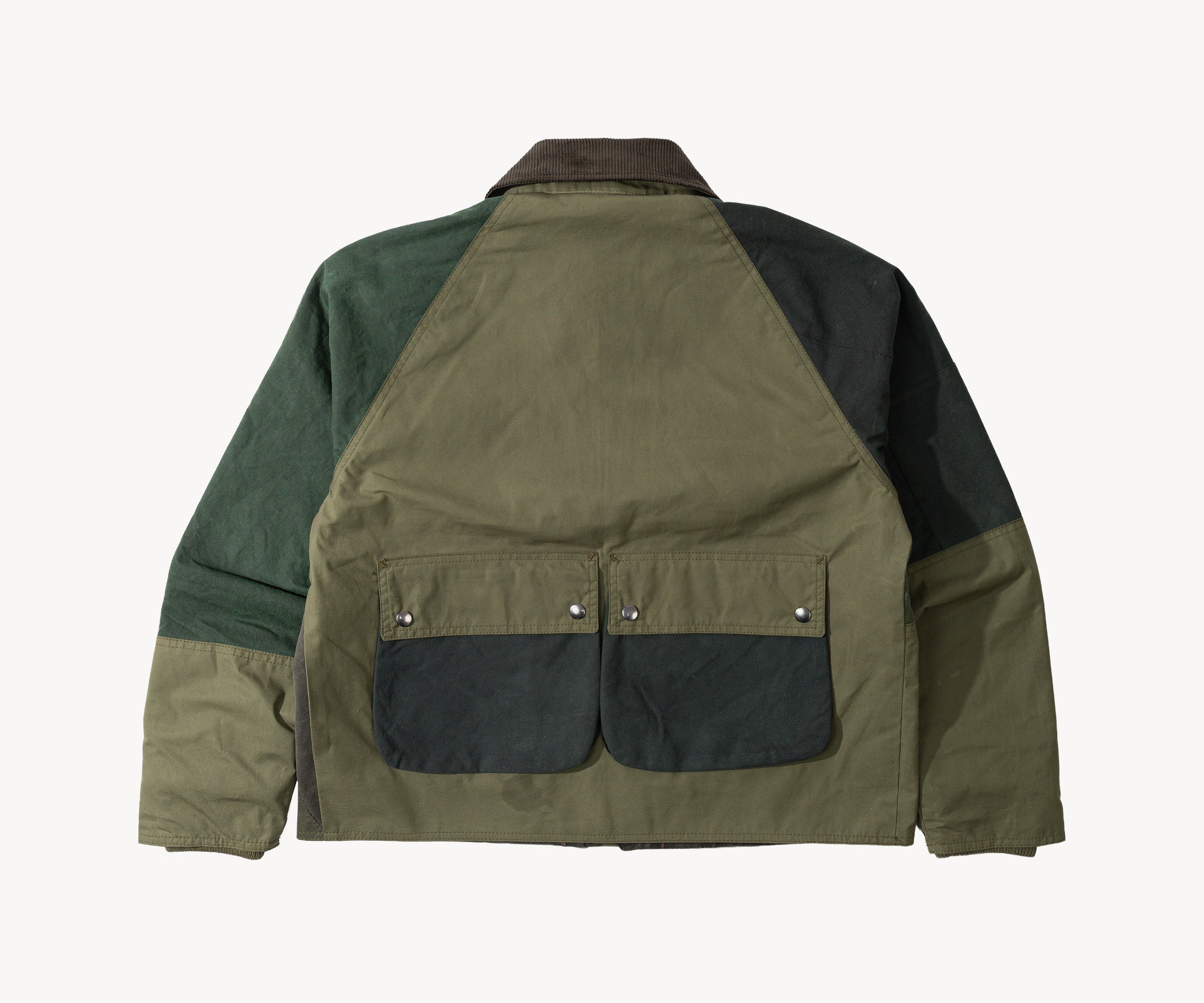REWORK® FLY WAX JACKET - N° 006 Coats & Jackets SMALL / GREEN - BRUT Clothing US