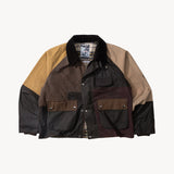 REWORK® FLY WAX JACKET - N° 062 Coats & Jackets X-LARGE / BROWN - BRUT Clothing US