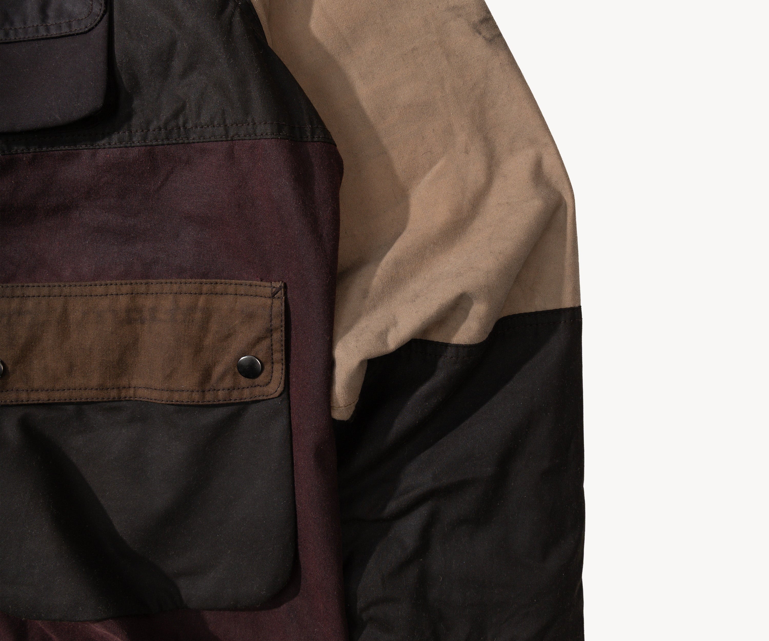 REWORK® FLY WAX JACKET - N° 062 Coats & Jackets X-LARGE / BROWN - BRUT Clothing US