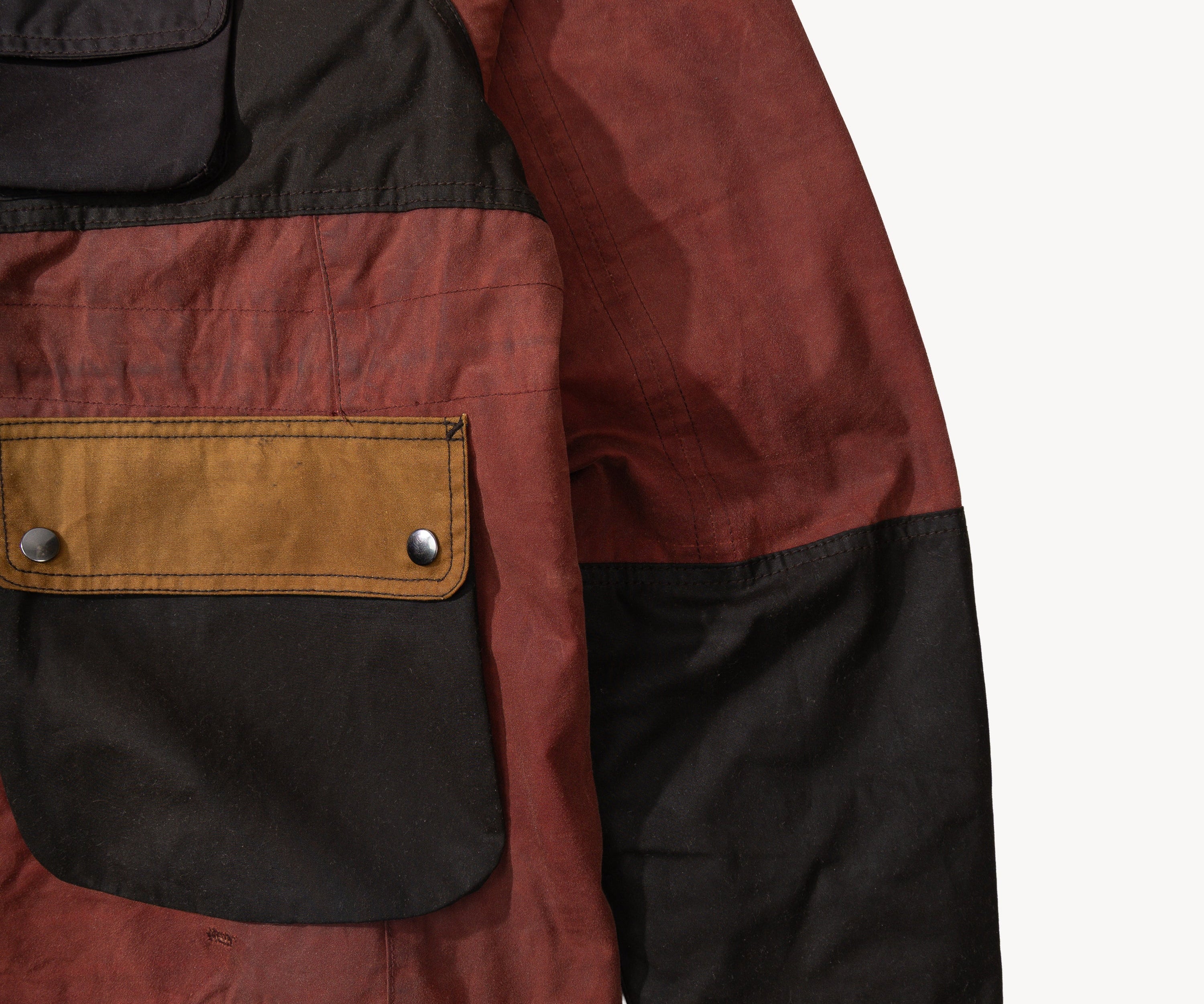 REWORK® FLY WAX JACKET - N° 063 Coats & Jackets X-LARGE / BROWN - BRUT Clothing US