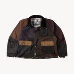 REWORK® FLY WAX JACKET - N° 064 Coats & Jackets X-LARGE / BROWN - BRUT Clothing US