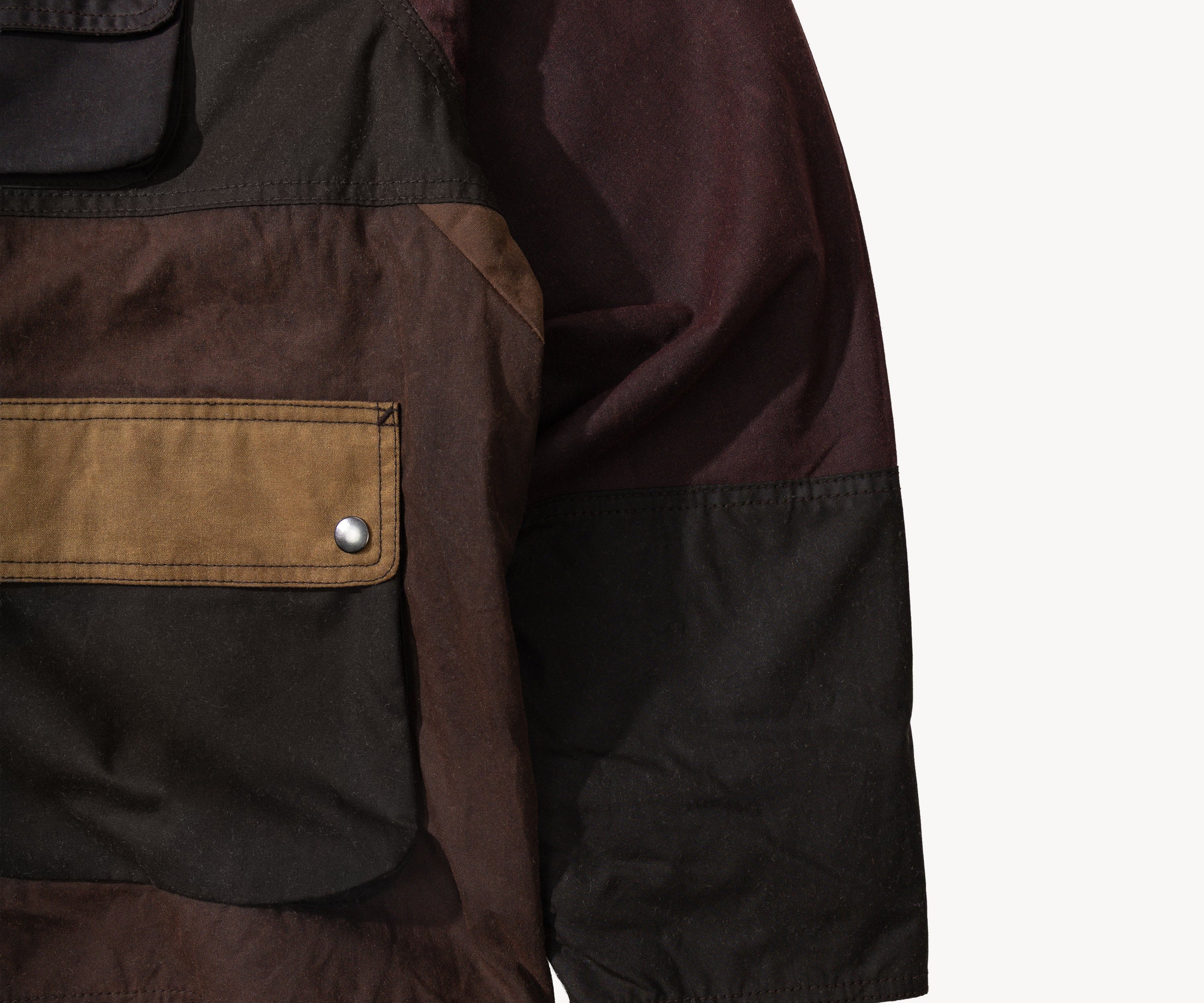 REWORK® FLY WAX JACKET - N° 064 Coats & Jackets X-LARGE / BROWN - BRUT Clothing US