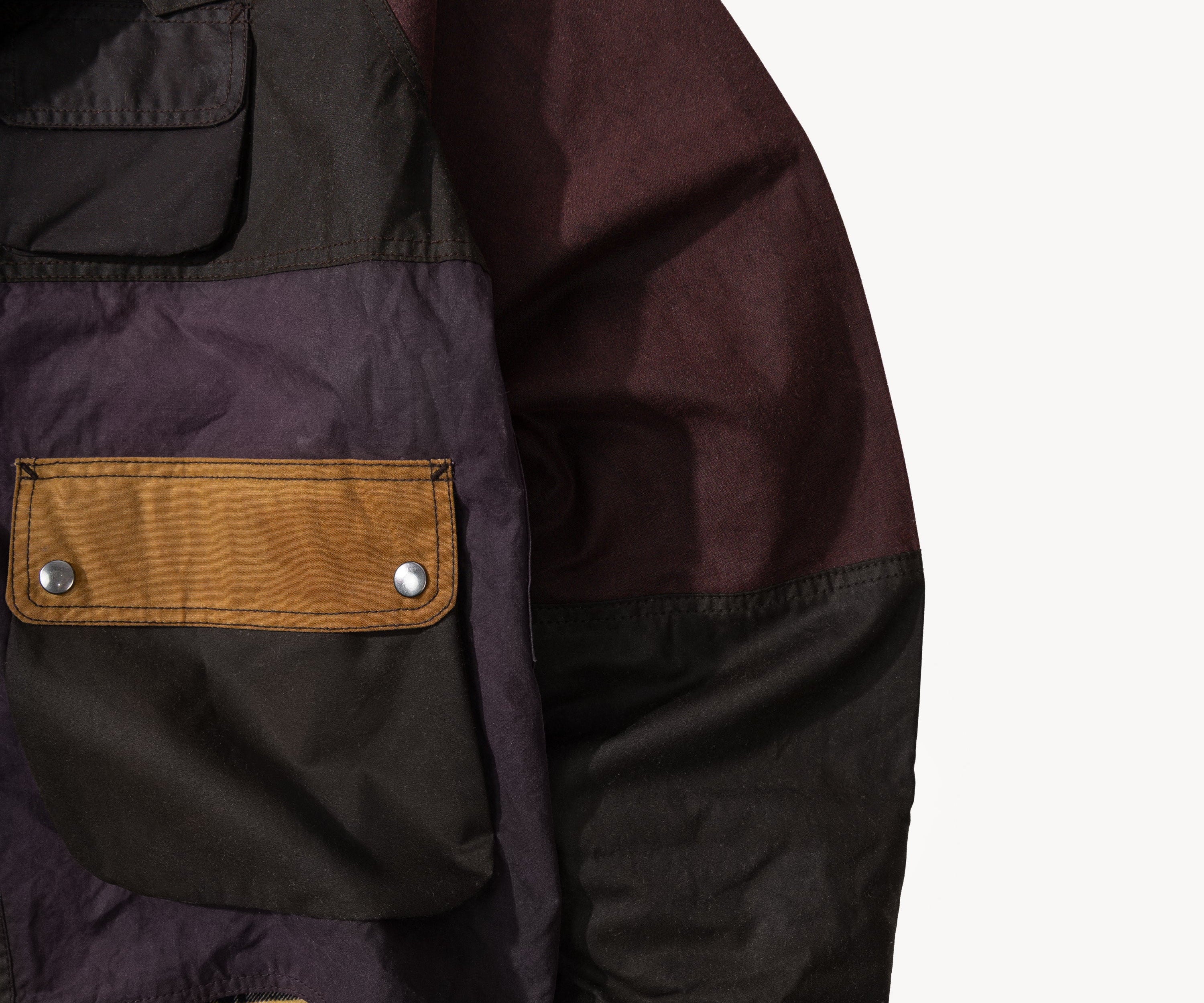 REWORK® FLY WAX JACKET - N° 065 Coats & Jackets X-LARGE / BROWN - BRUT Clothing US