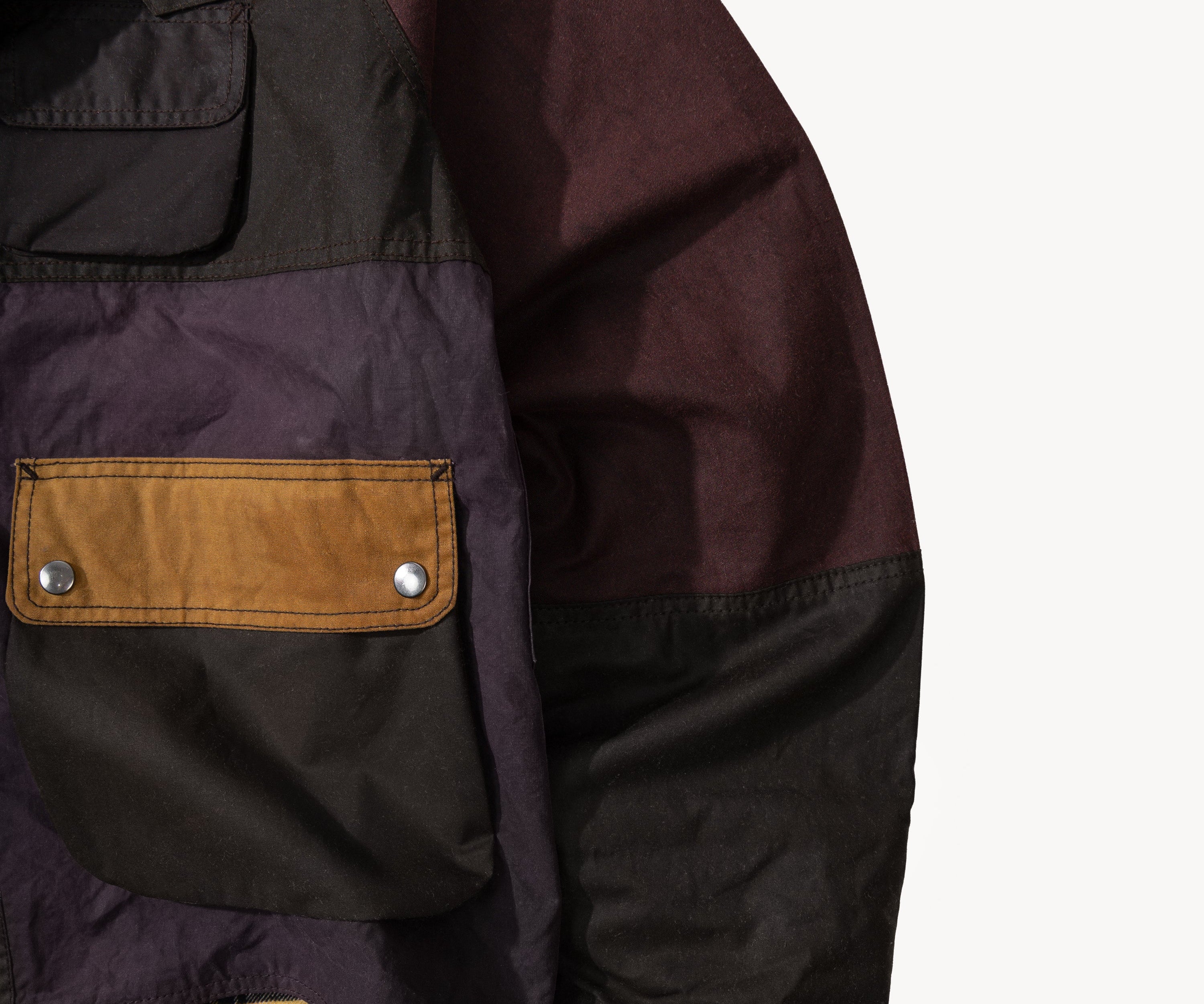 REWORK® FLY WAX JACKET - N° 065 Coats & Jackets X-LARGE / BROWN - BRUT Clothing US