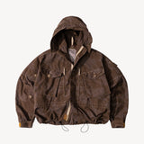 REWORK® WINDPROOF JACKET Coats & Jackets S / OVERDYED BROWN - BRUT Clothing US