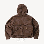 REWORK® WINDPROOF JACKET Coats & Jackets S / OVERDYED BROWN - BRUT Clothing US