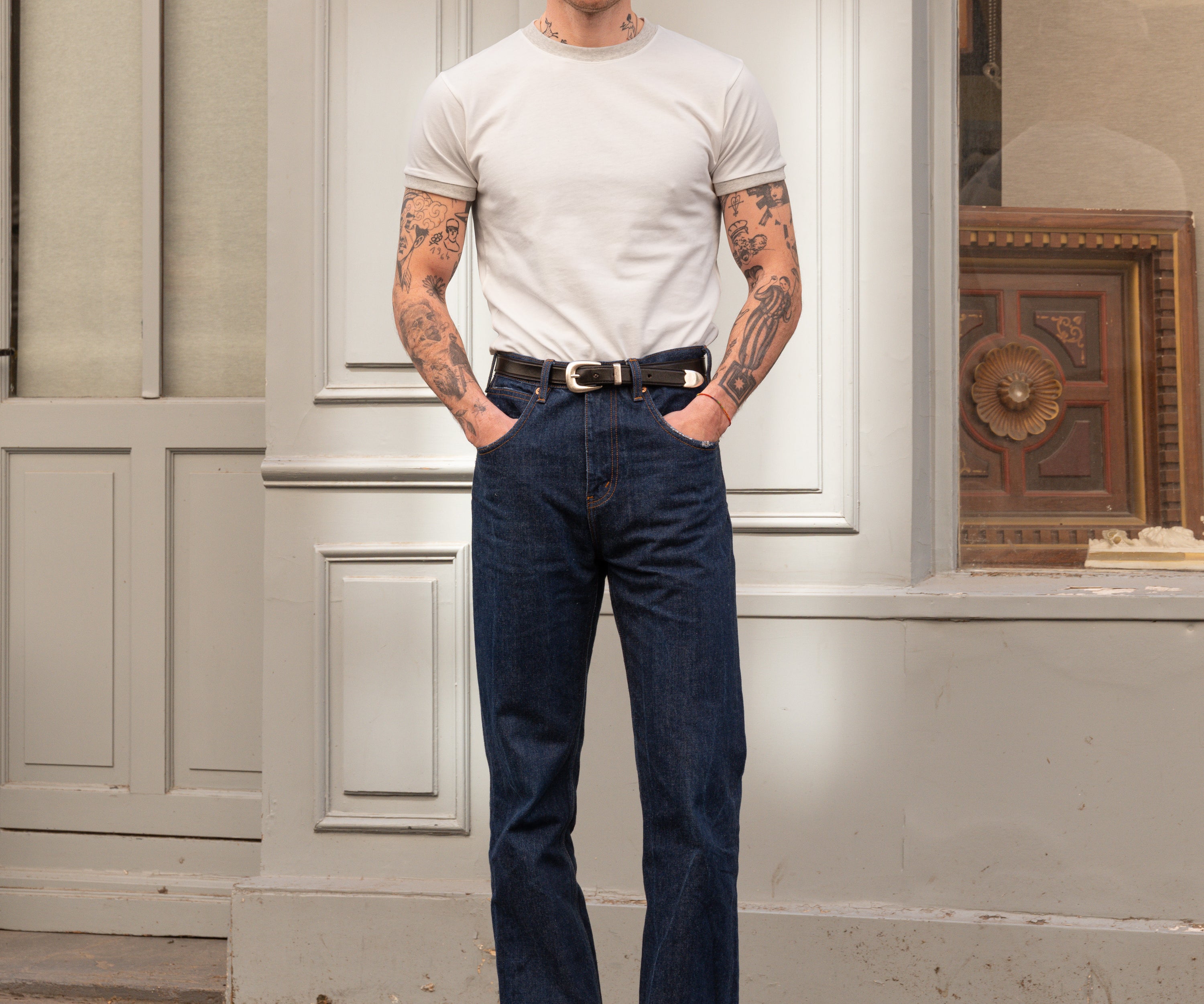 THE RINGER TEE T-Shirts X-SMALL / WHITE - BRUT Clothing US