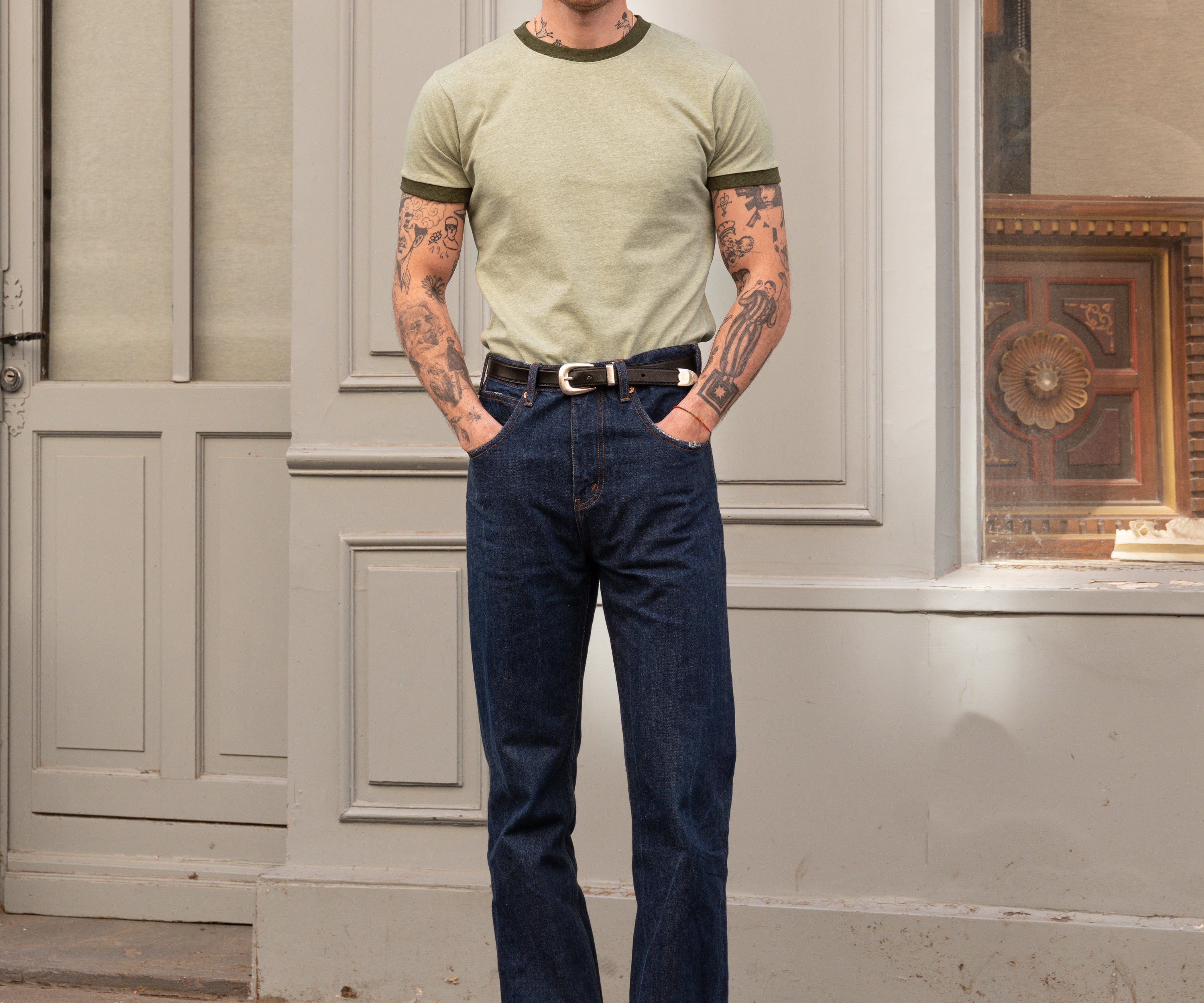THE RINGER TEE T-Shirts X-SMALL / LIGHT GREEN - BRUT Clothing US
