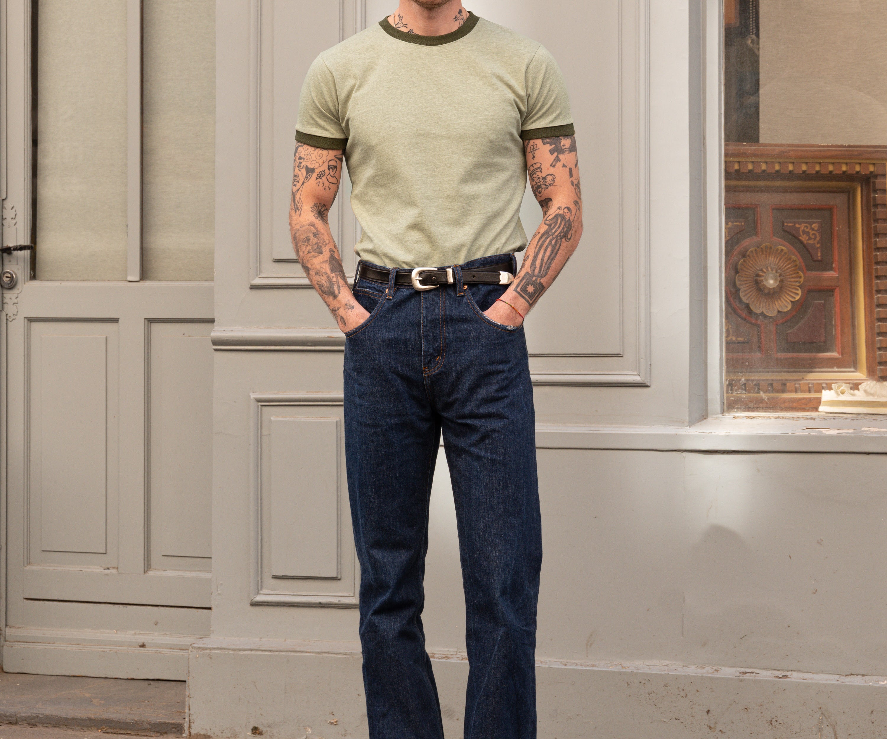 THE RINGER TEE T-Shirts X-SMALL / LIGHT GREEN - BRUT Clothing US