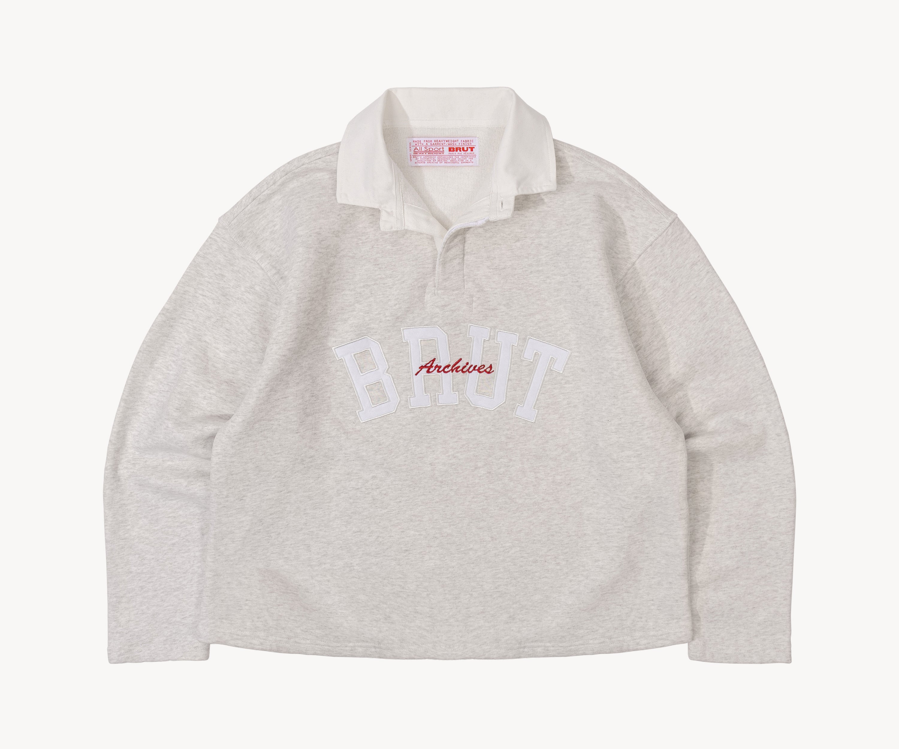 THE RUGBY POLO Knitwear X-SMALL / HEATHER GREY - BRUT Clothing US