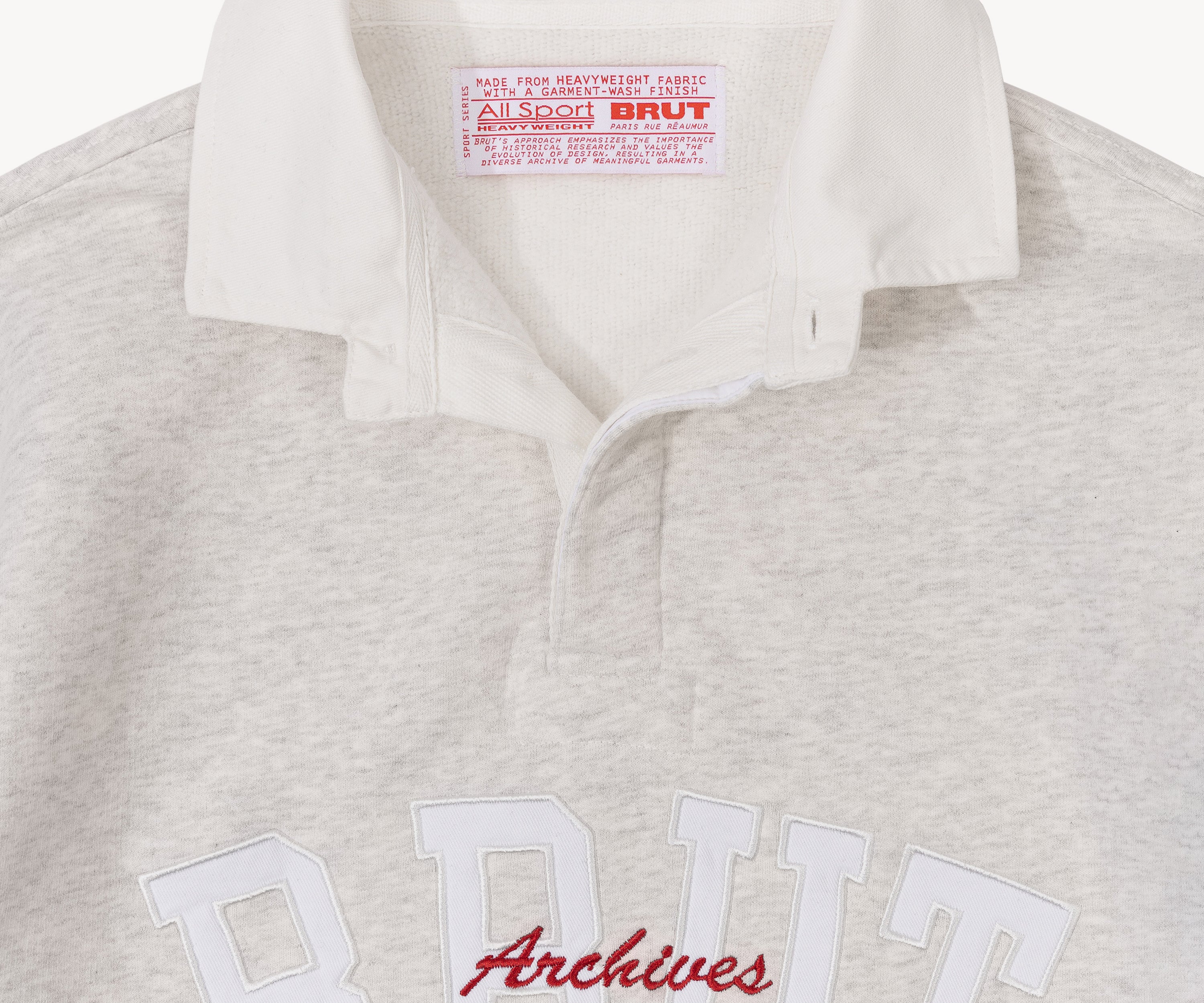 THE RUGBY POLO Knitwear X-SMALL / HEATHER GREY - BRUT Clothing US