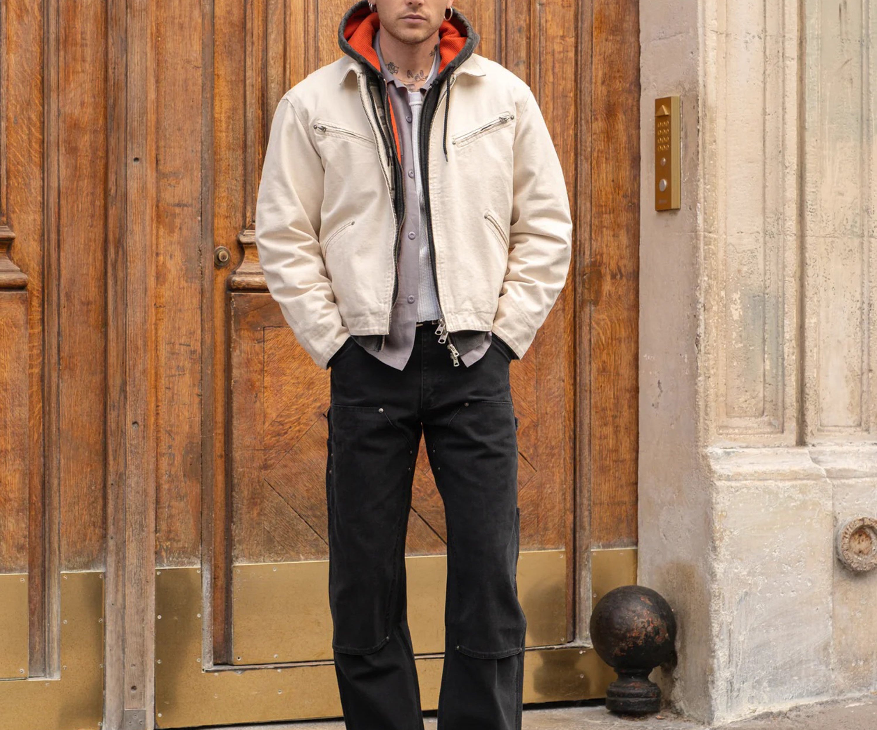 THE BEIRING JACKET Coats & Jackets X-SMALL / NATURAL - BRUT Clothing US