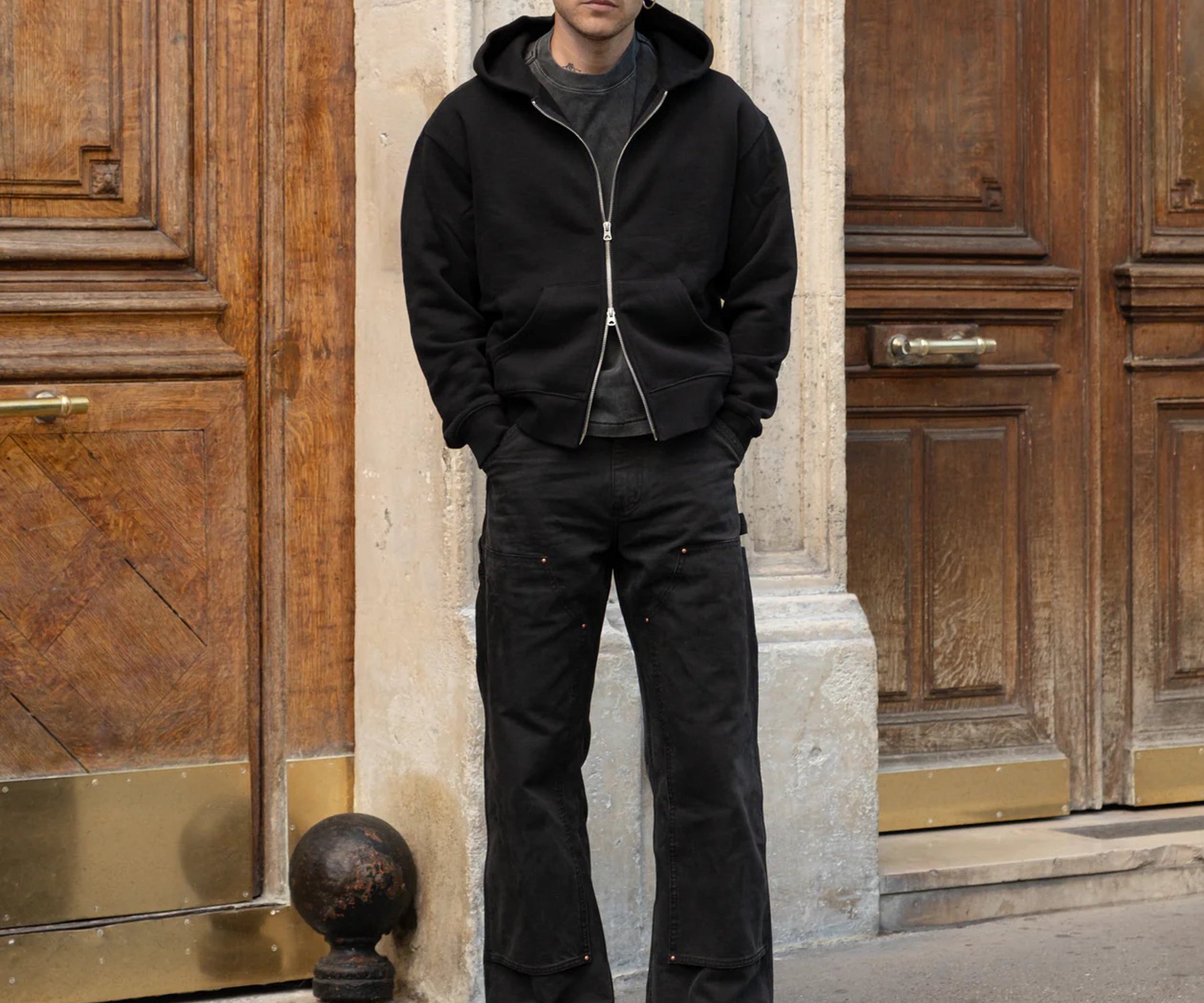 THE ZIP SWEAT Sweatshirts X-SMALL / BLACK - BRUT Clothing US