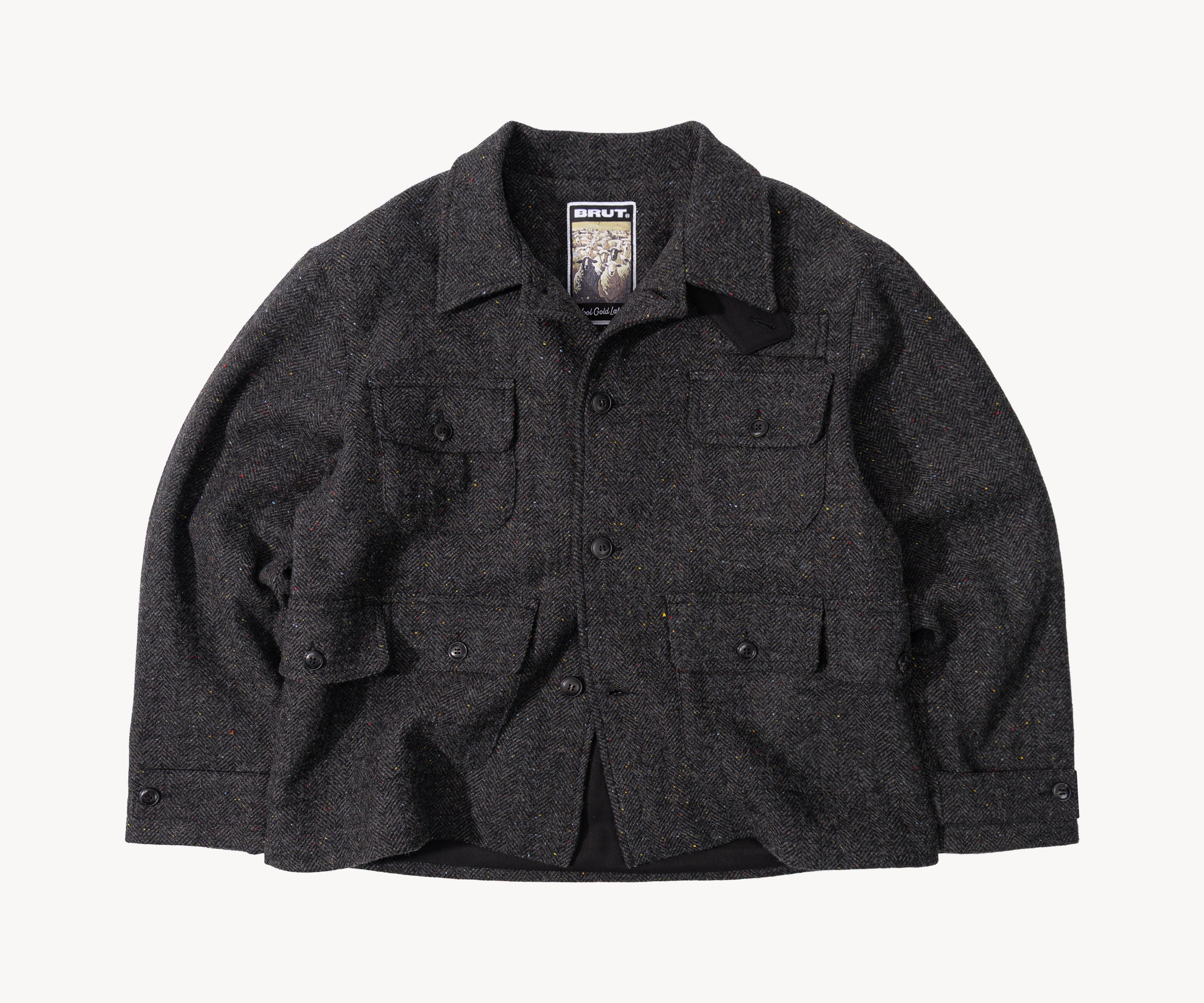 SEVEN POCKET JACKET Coats & Jackets SMALL / ANTHRACITE - BRUT Clothing US