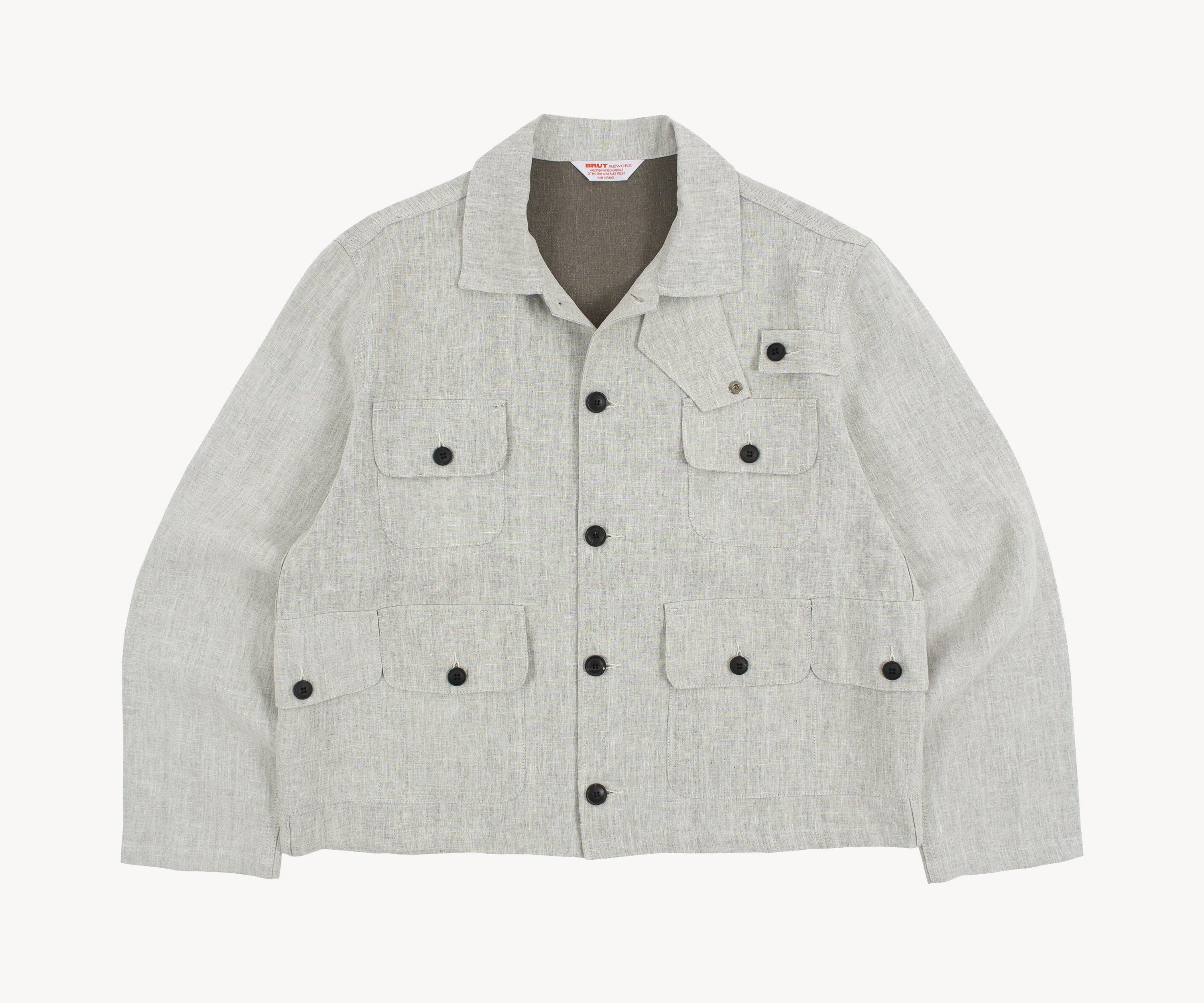 REWORK® SEVEN POCKET JACKET Coats & Jackets SMALL / GREY - BRUT Clothing US
