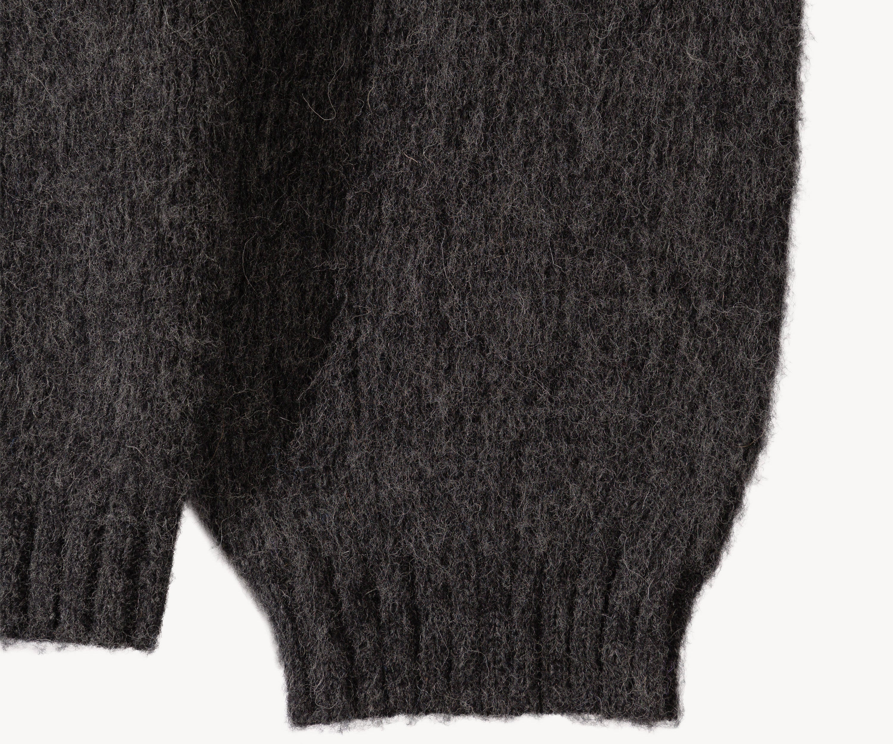 THE SHAGGY CARDIGAN Knitwear SMALL / CHARCOAL - BRUT Clothing US