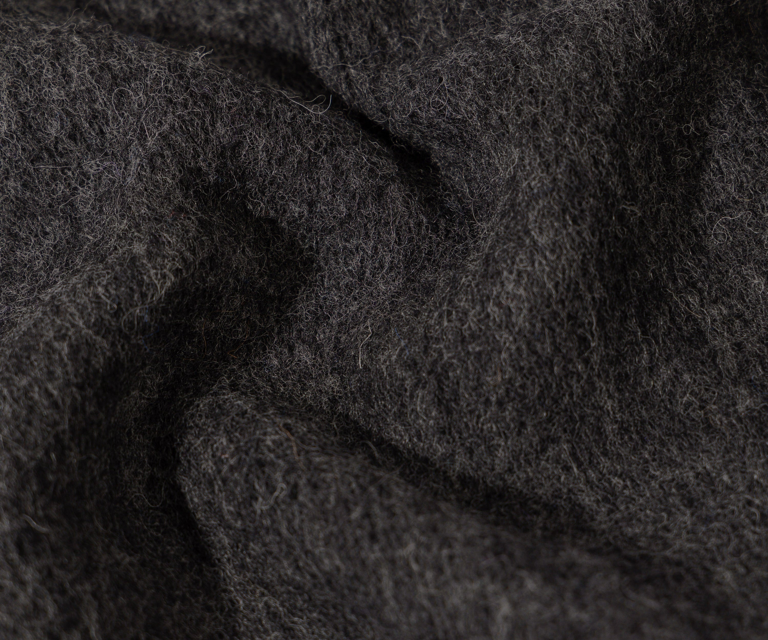 THE SHAGGY CARDIGAN Knitwear SMALL / CHARCOAL - BRUT Clothing US