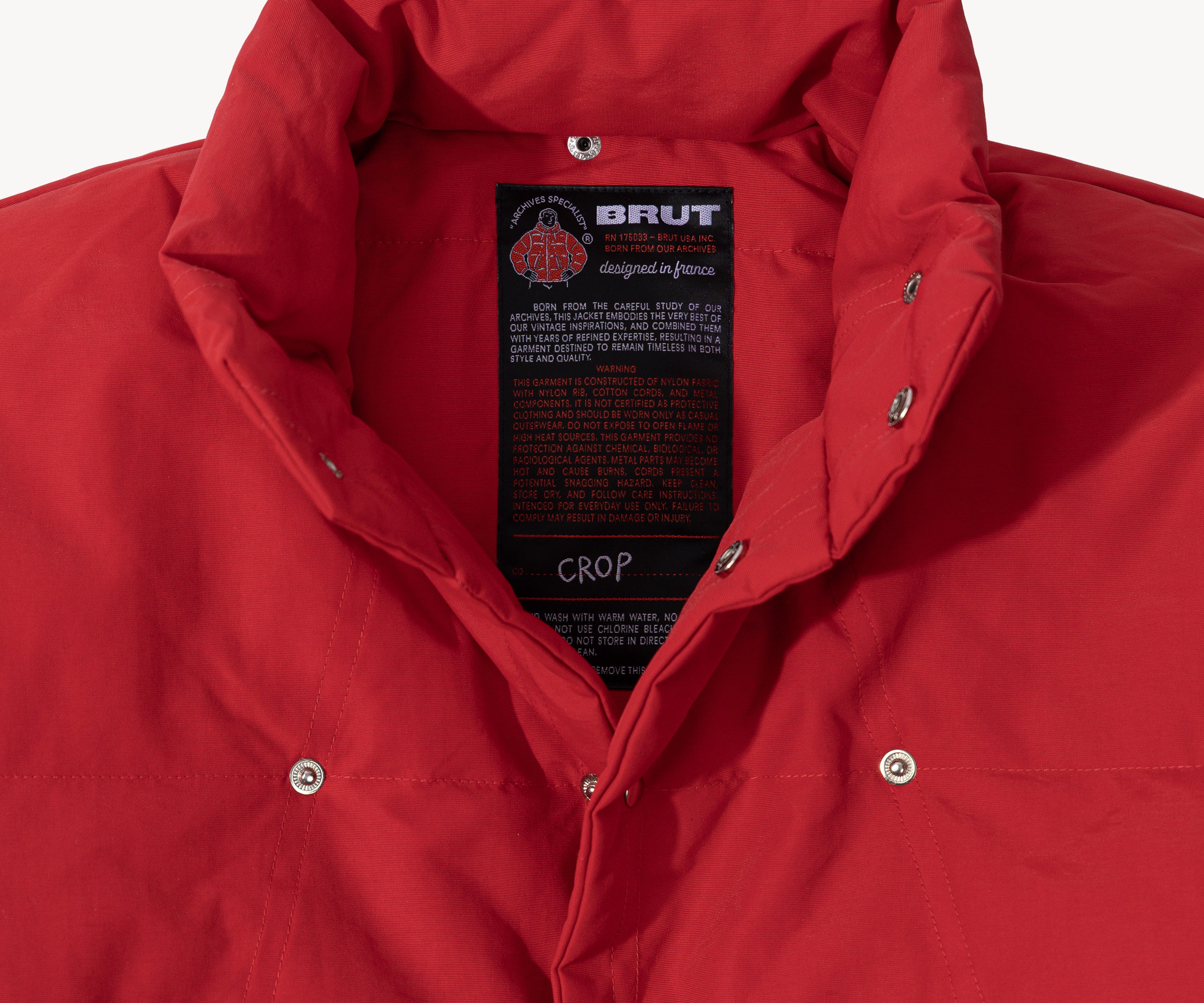 THE SUMMIT JACKET Coats & Jackets SMALL / RED - BRUT Clothing US