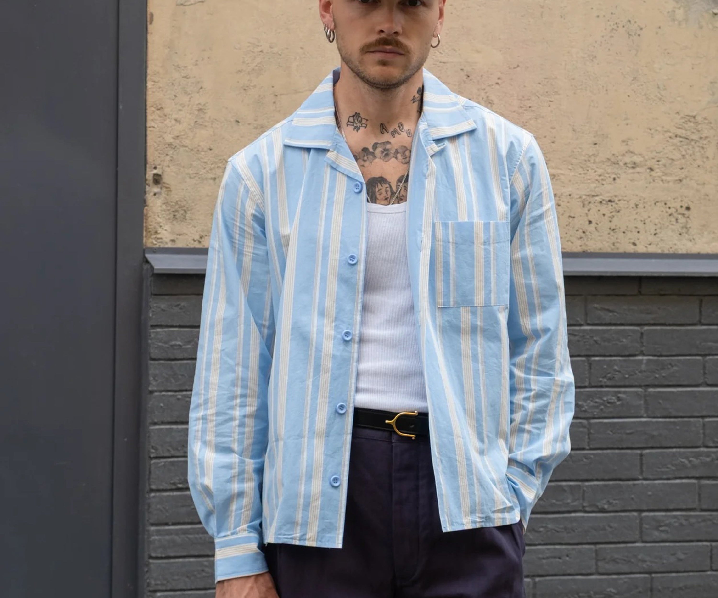 THE RETIREE SHIRT Shirts X-SMALL / BABY BLUE - BRUT Clothing US