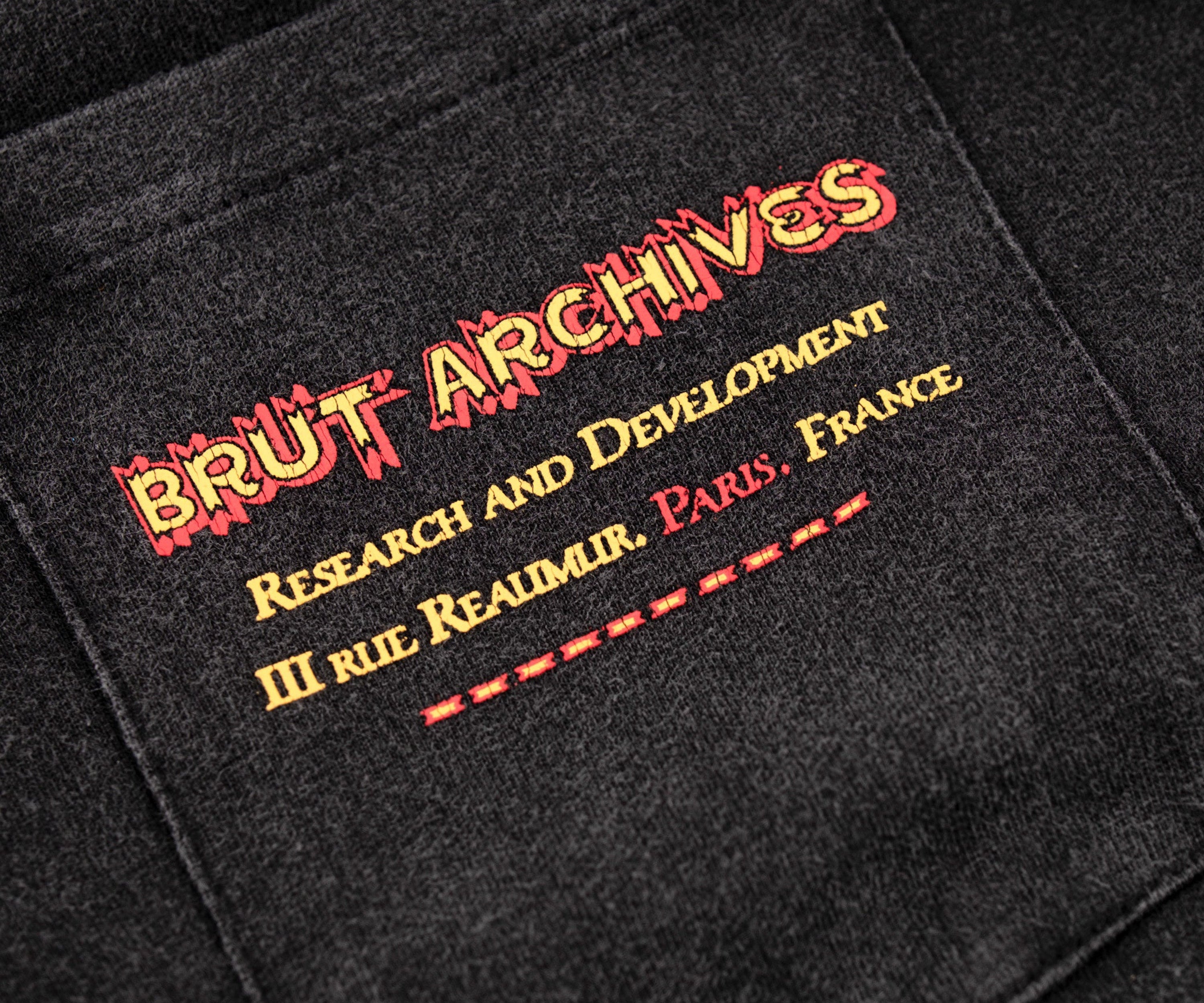 THE RESEARCH TEE T-Shirts X-SMALL / BLACK - BRUT Clothing US
