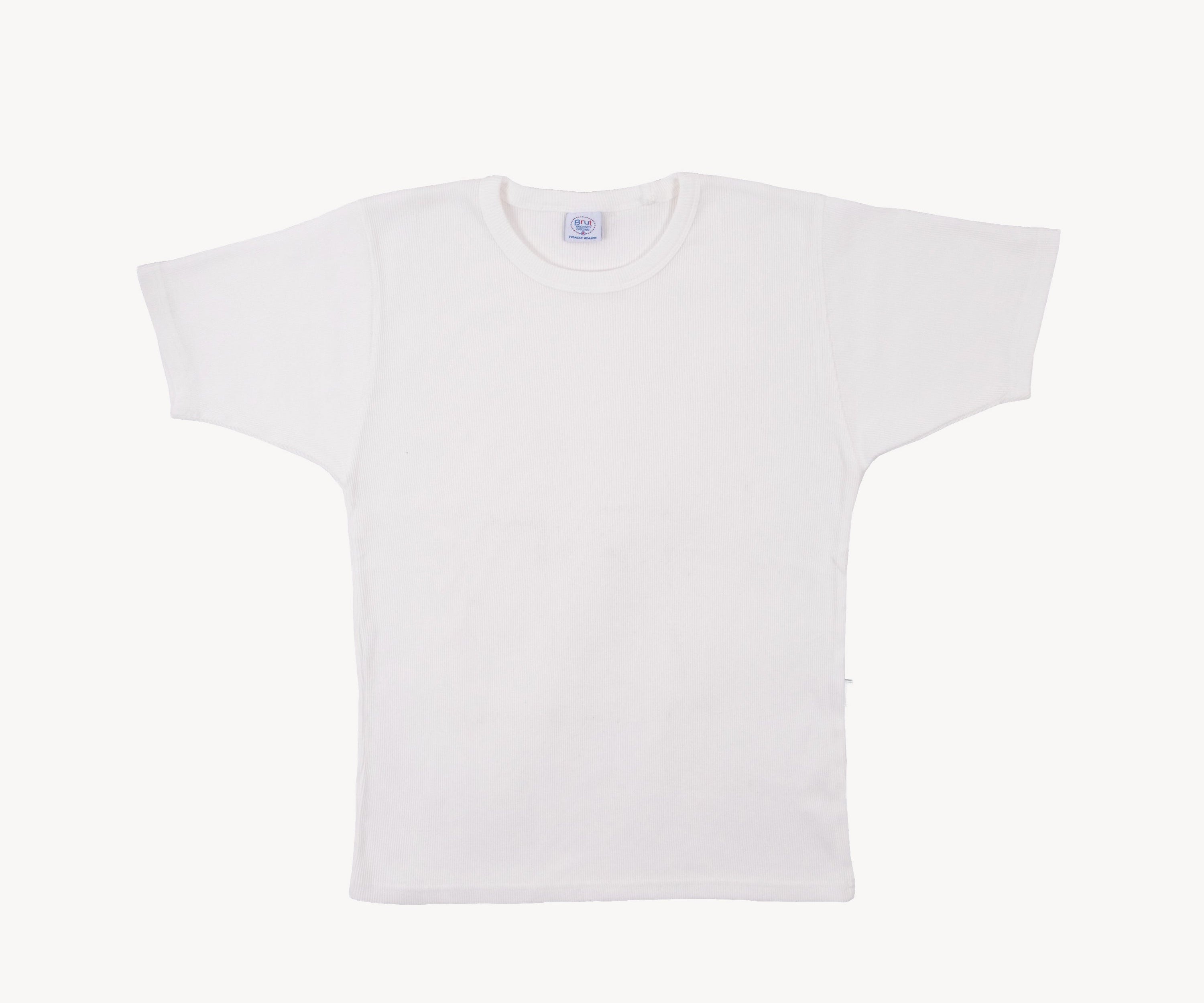 THE RIB TEE T-Shirts X-SMALL / WHITE - BRUT Clothing