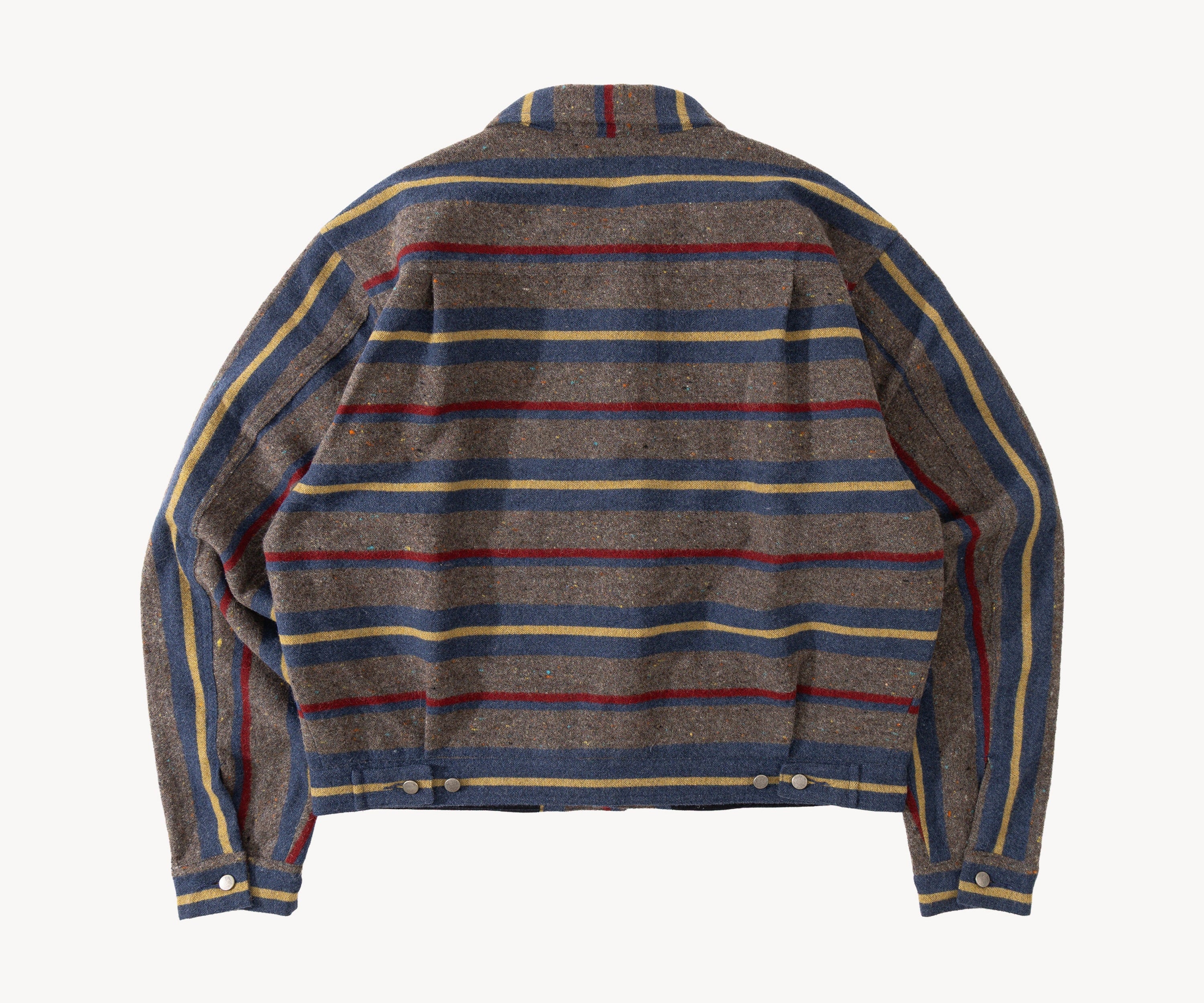 THE DOUBLE PLEATED CANTEEN JACKET Coats & Jackets SMALL / GREY - BRUT Clothing US