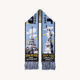 THE PARIS NEW YORK SCARF Scarves BLUE - BRUT Clothing US