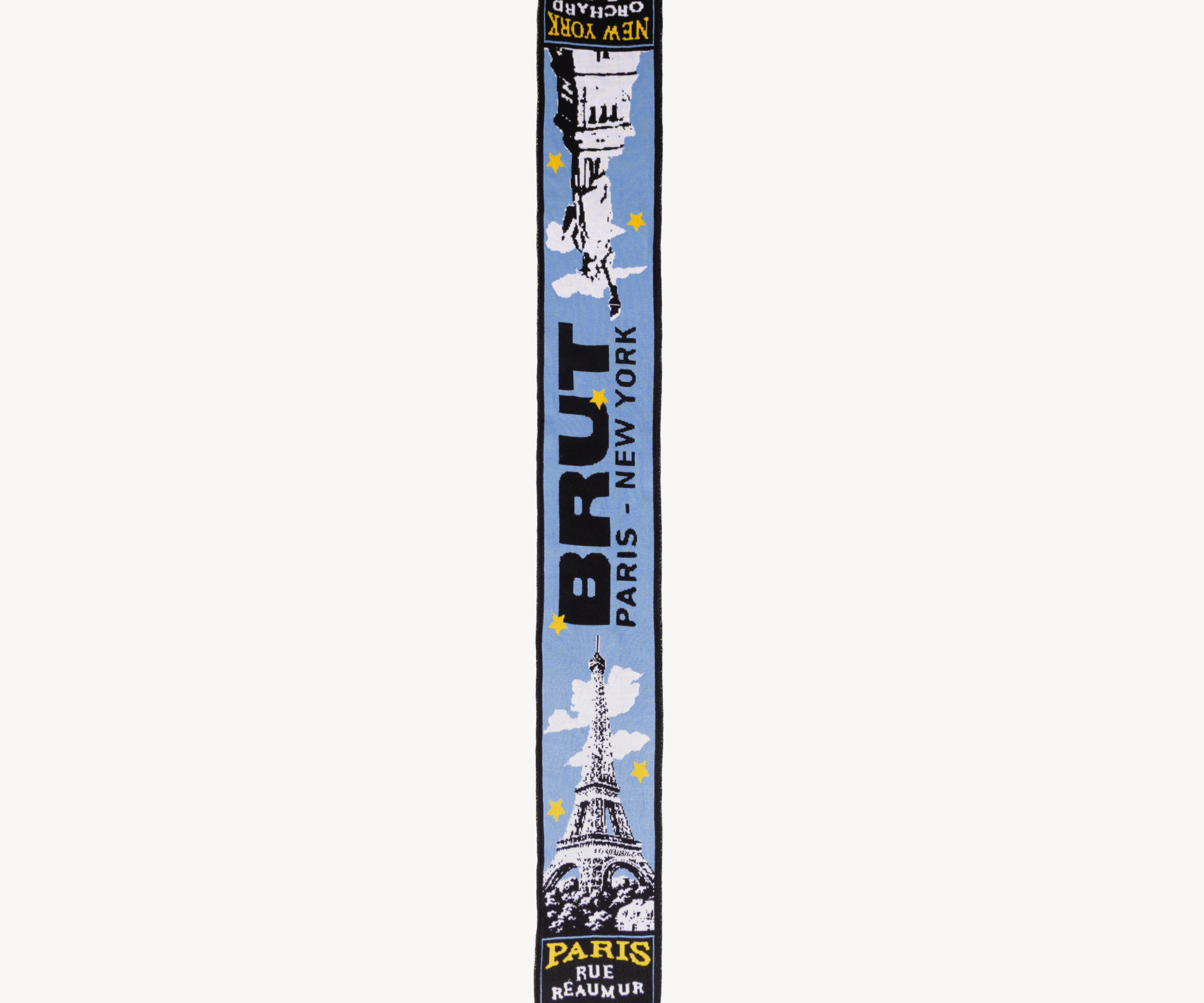 THE PARIS NEW YORK SCARF Scarves BLUE - BRUT Clothing US