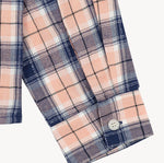THE OVERSIZED WORK SHIRT Shirts X-SMALL / NAVY / PINK - BRUT Clothing US