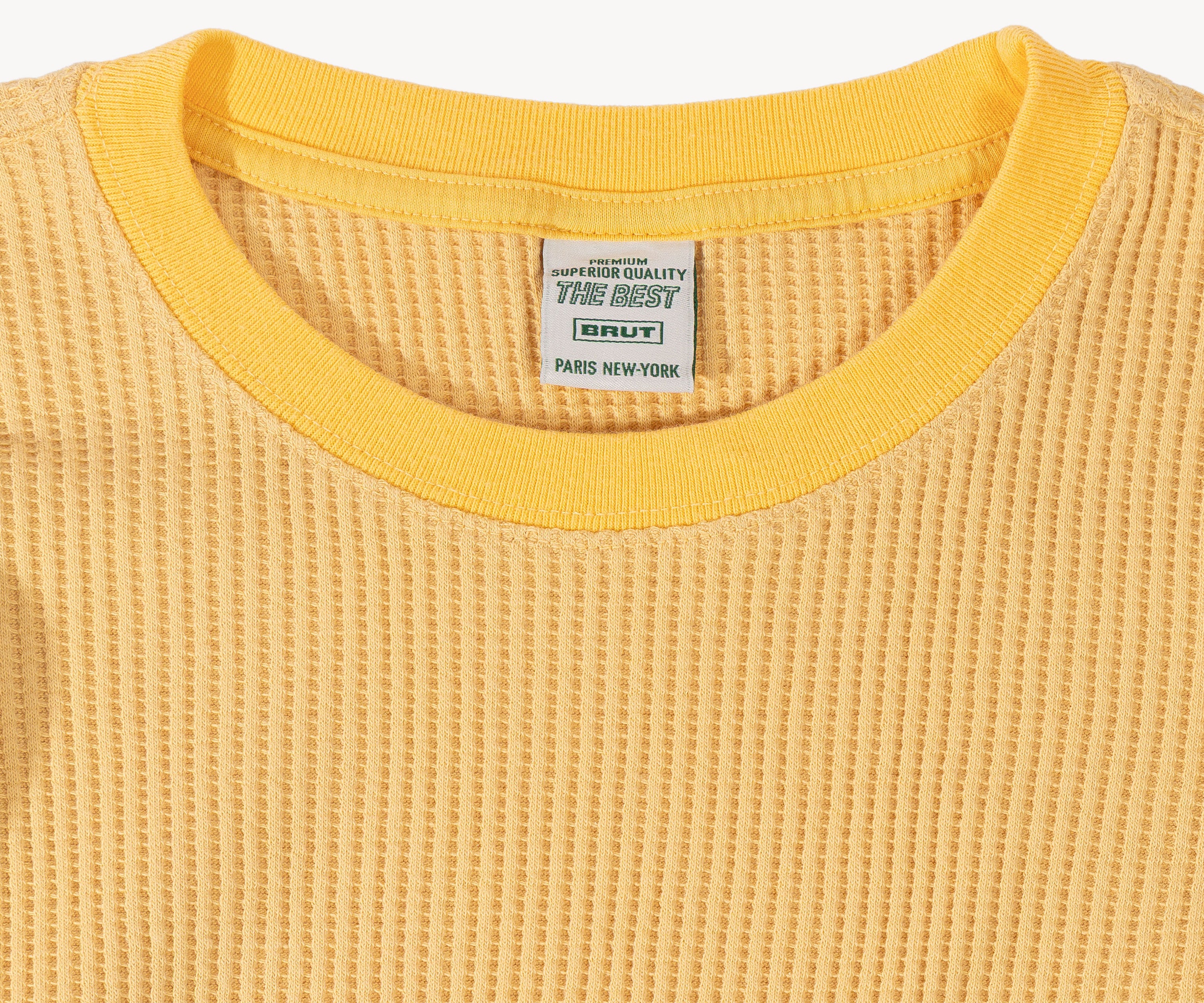 THE BEST THERMAL T-Shirts X-SMALL / YELLOW - BRUT Clothing US