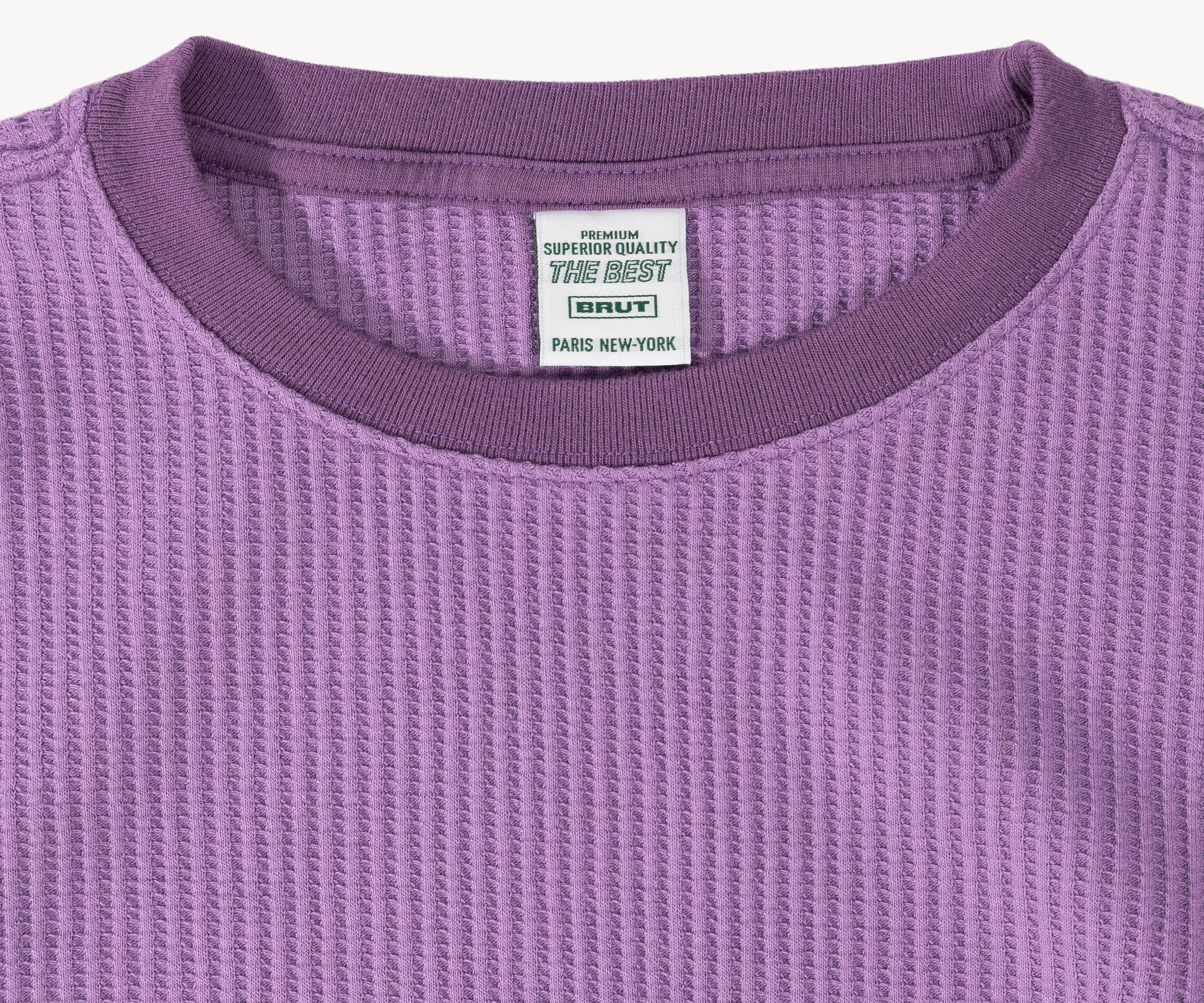 THE BEST THERMAL T-Shirts X-SMALL / PURPLE - BRUT Clothing US