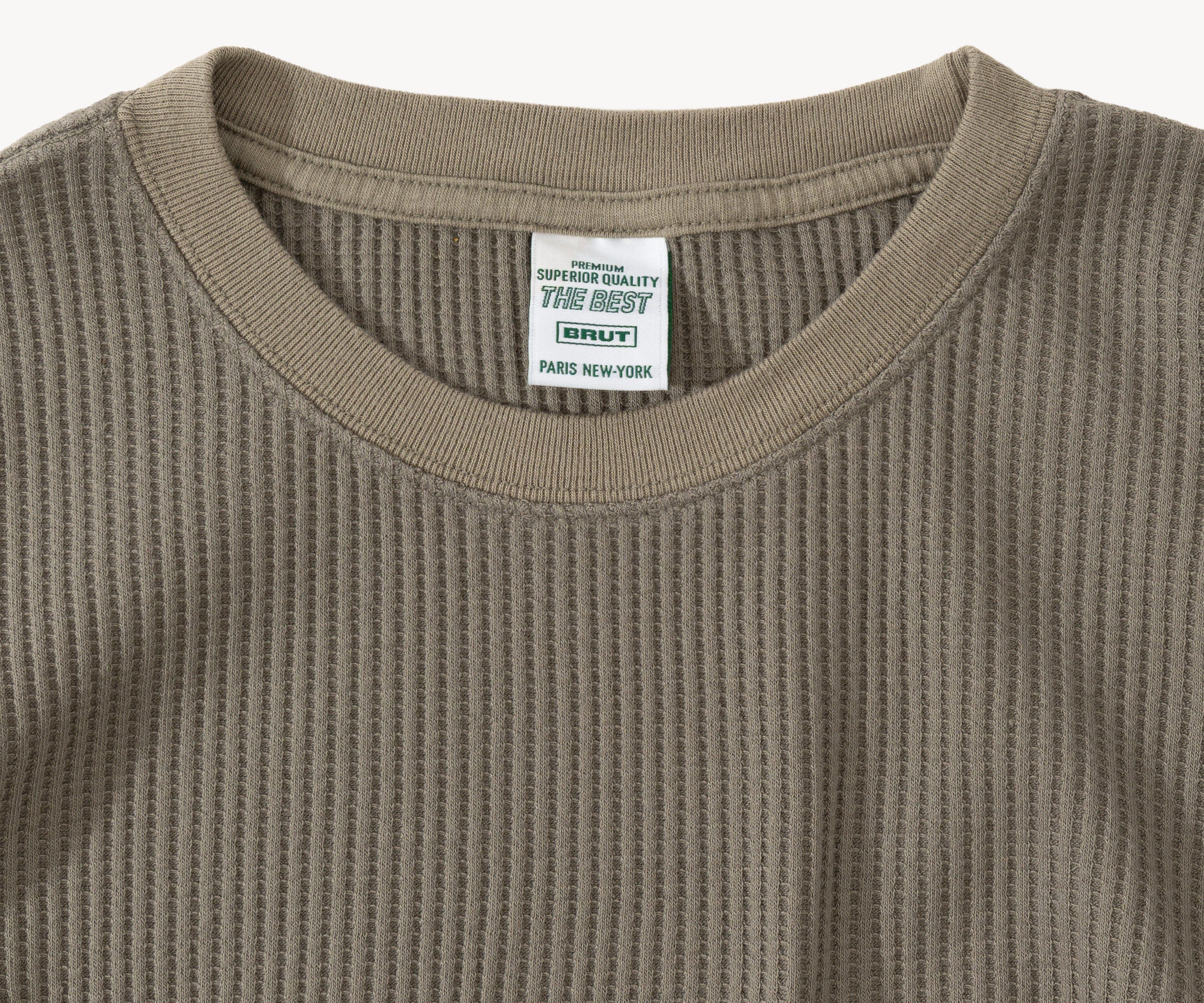 THE BEST THERMAL T-Shirts X-SMALL / OLIVE GREEN - BRUT Clothing US