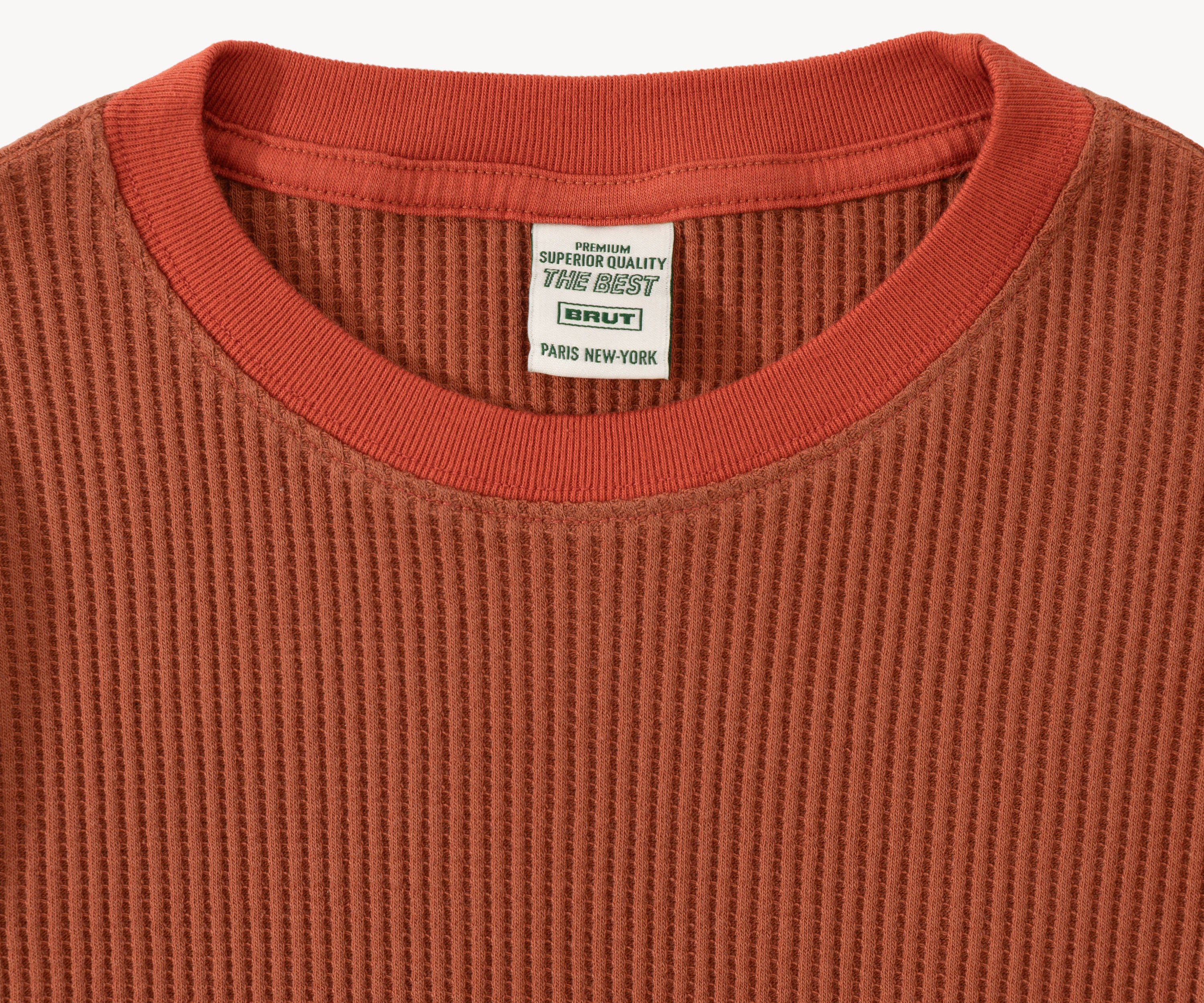THE BEST THERMAL T-Shirts X-SMALL / FADED ORANGE - BRUT Clothing US