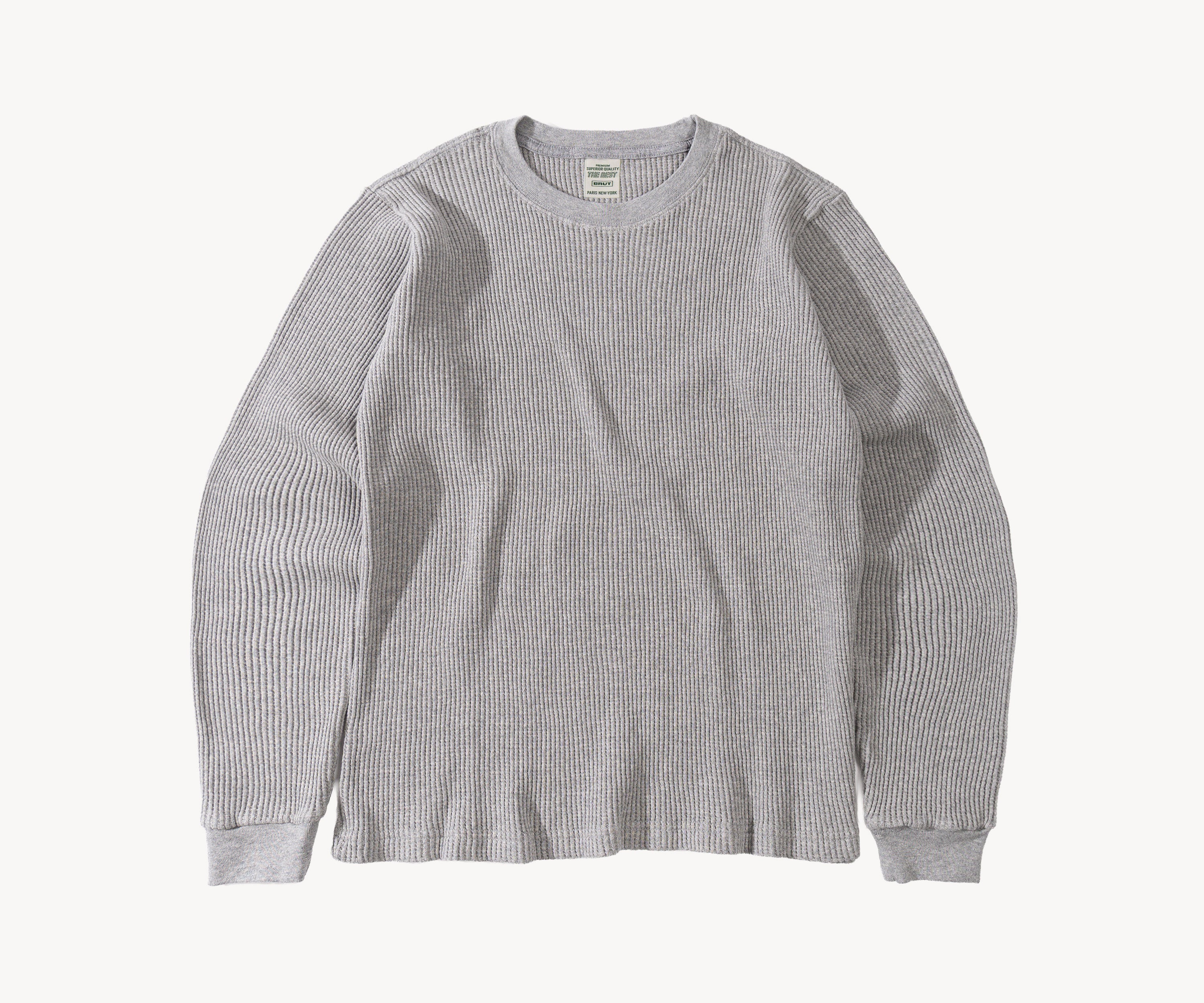 THE BEST THERMAL T-Shirts X-SMALL / GREY - BRUT Clothing US