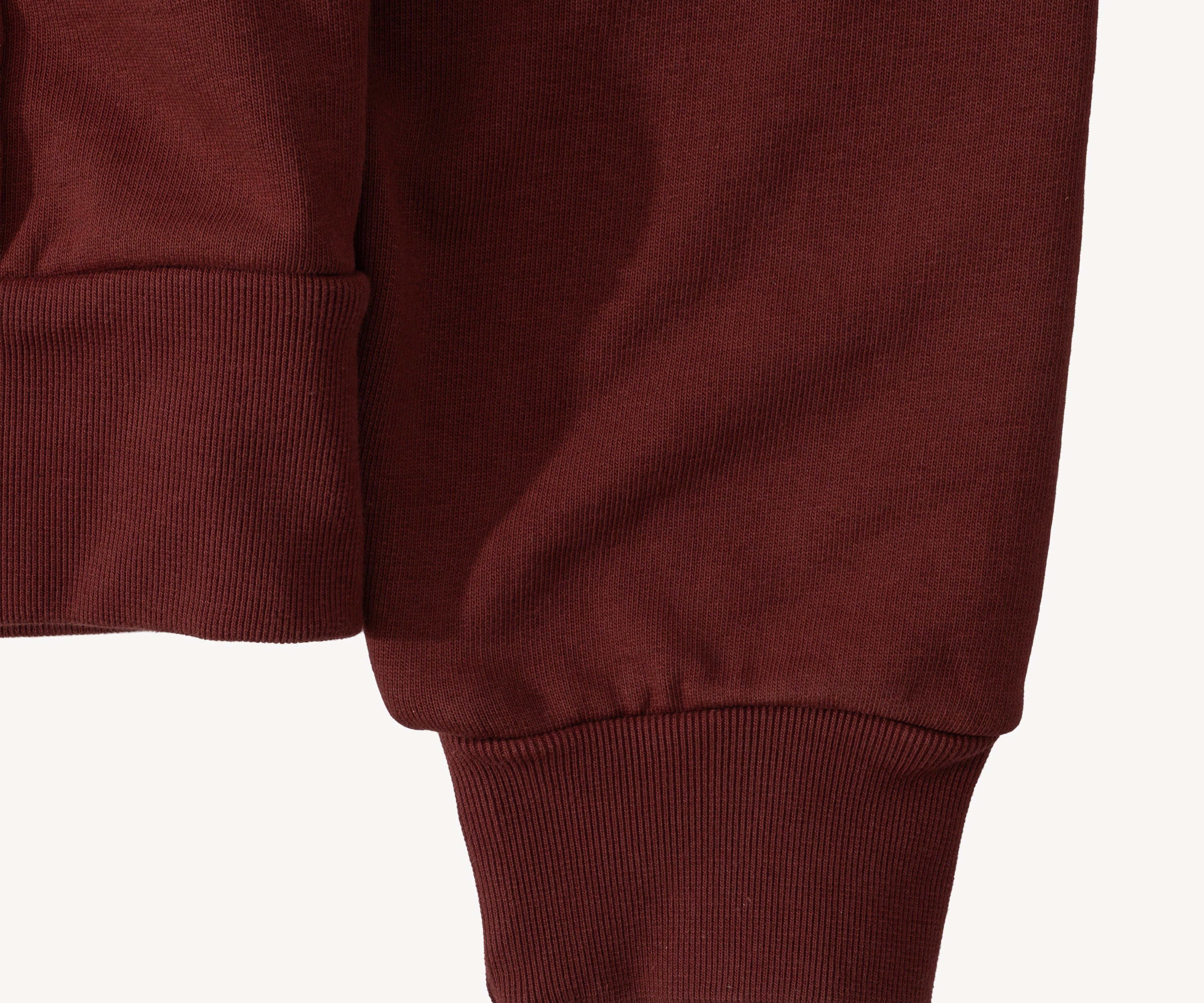 THE THERMAL ZIP SWEAT Sweatshirts X-SMALL / HARVARD BURGUNDY - BRUT Clothing US