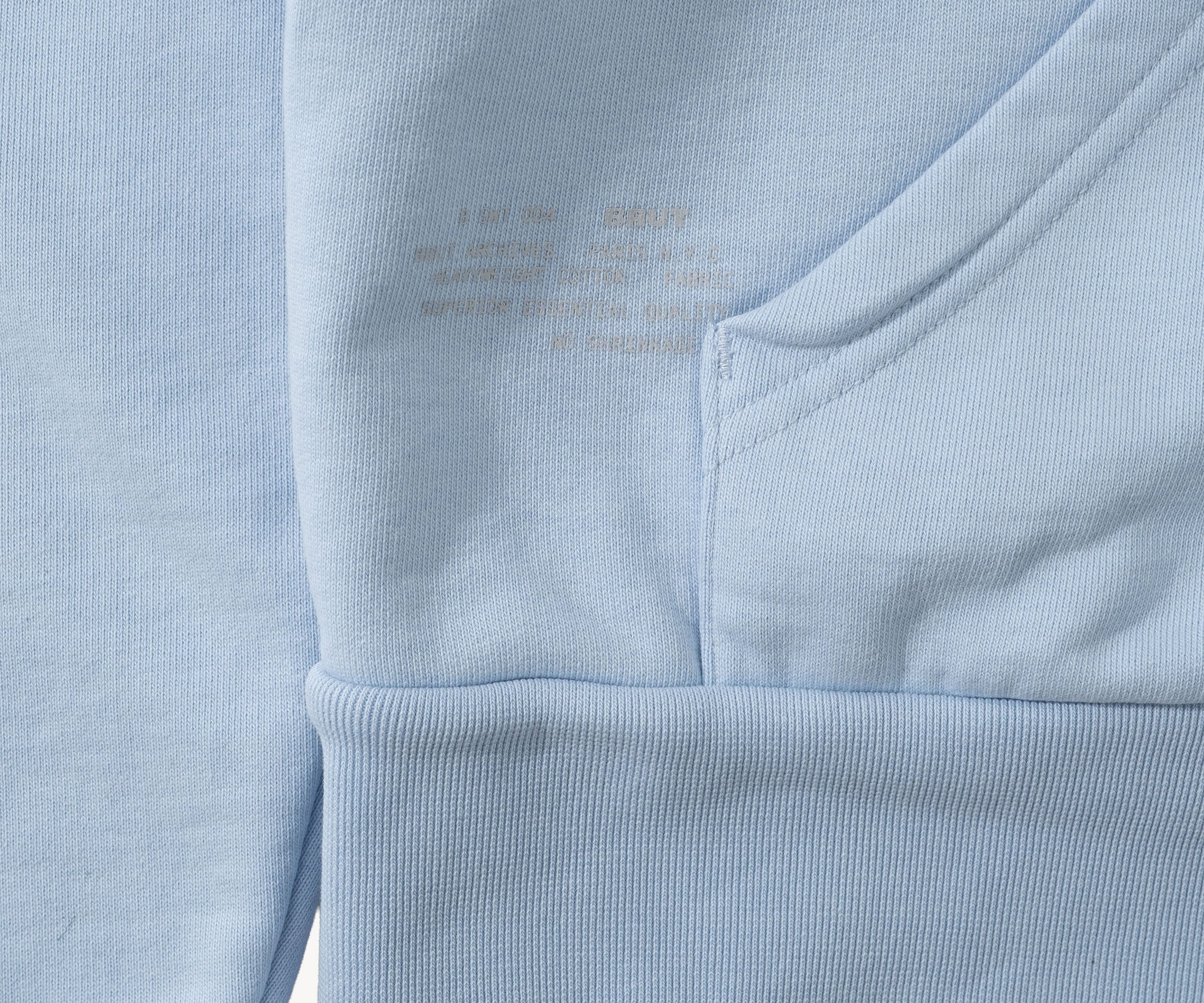 THE THERMAL ZIP SWEAT Sweatshirts X-SMALL / BABY BLUE - BRUT Clothing US