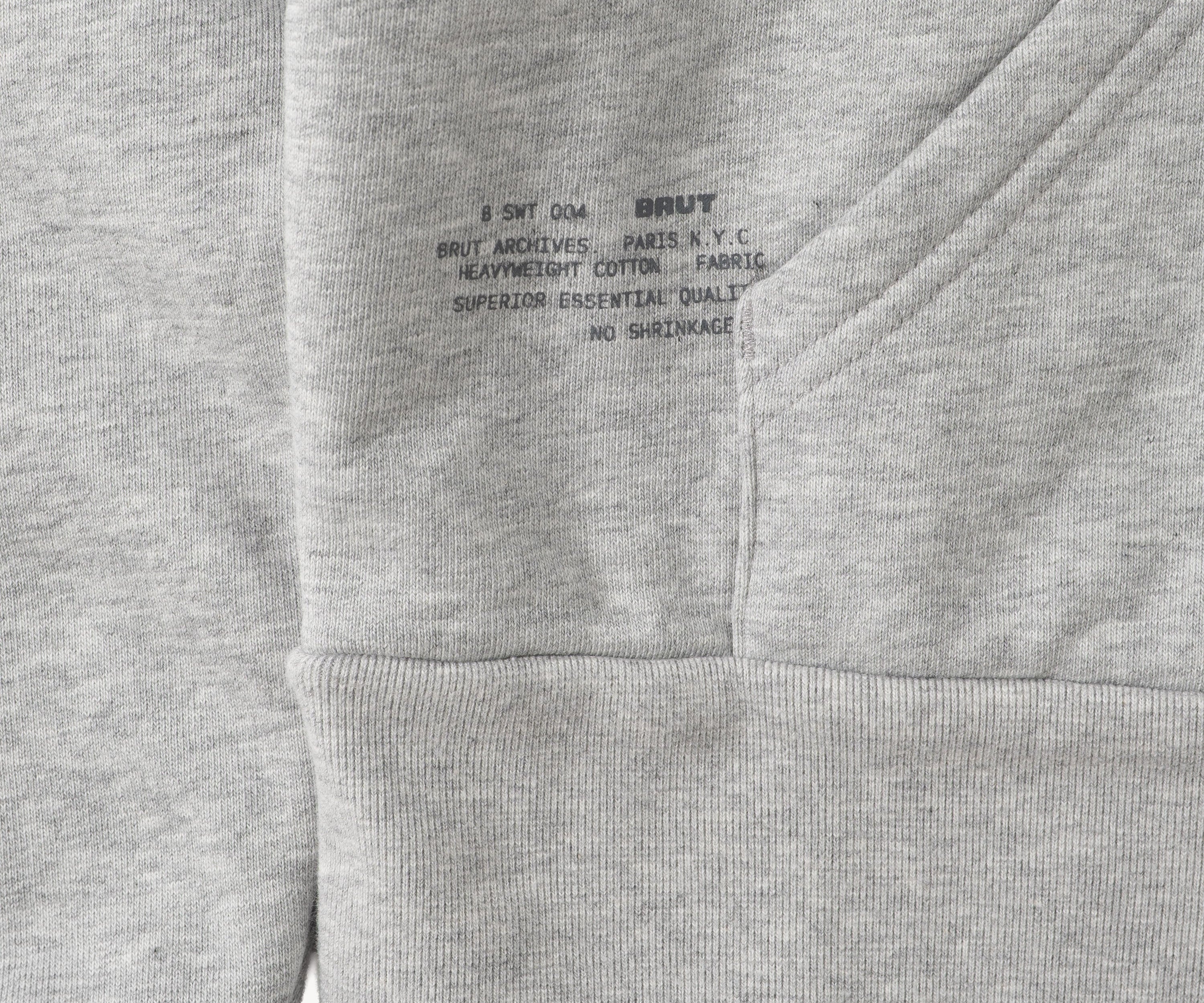 THE THERMAL ZIP SWEAT Sweatshirts X-SMALL / HEATHER GREY - BRUT Clothing US