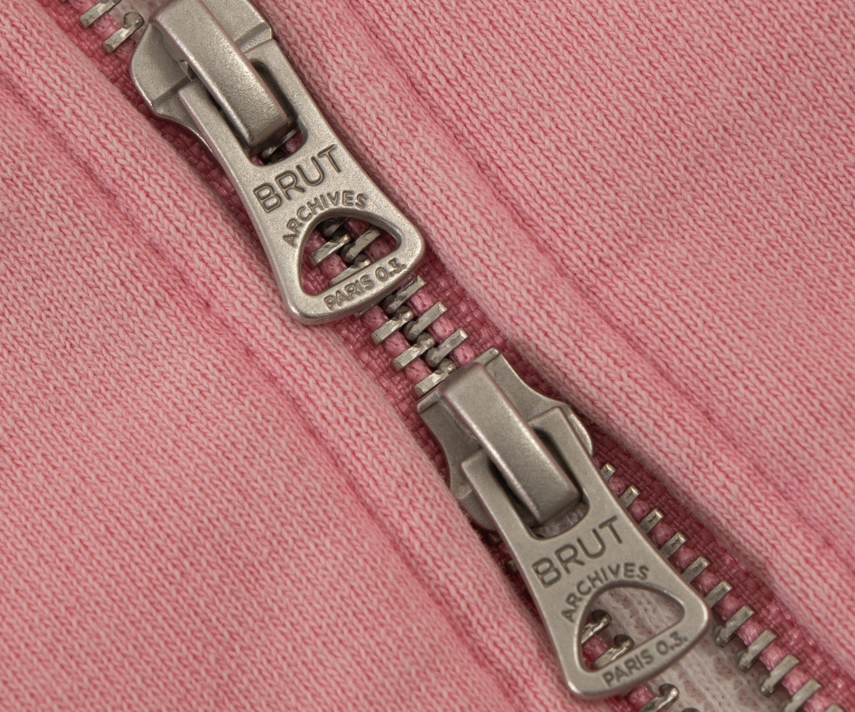 THE THERMAL ZIP SWEAT Sweatshirts X-SMALL / DUSTY PINK - BRUT Clothing US