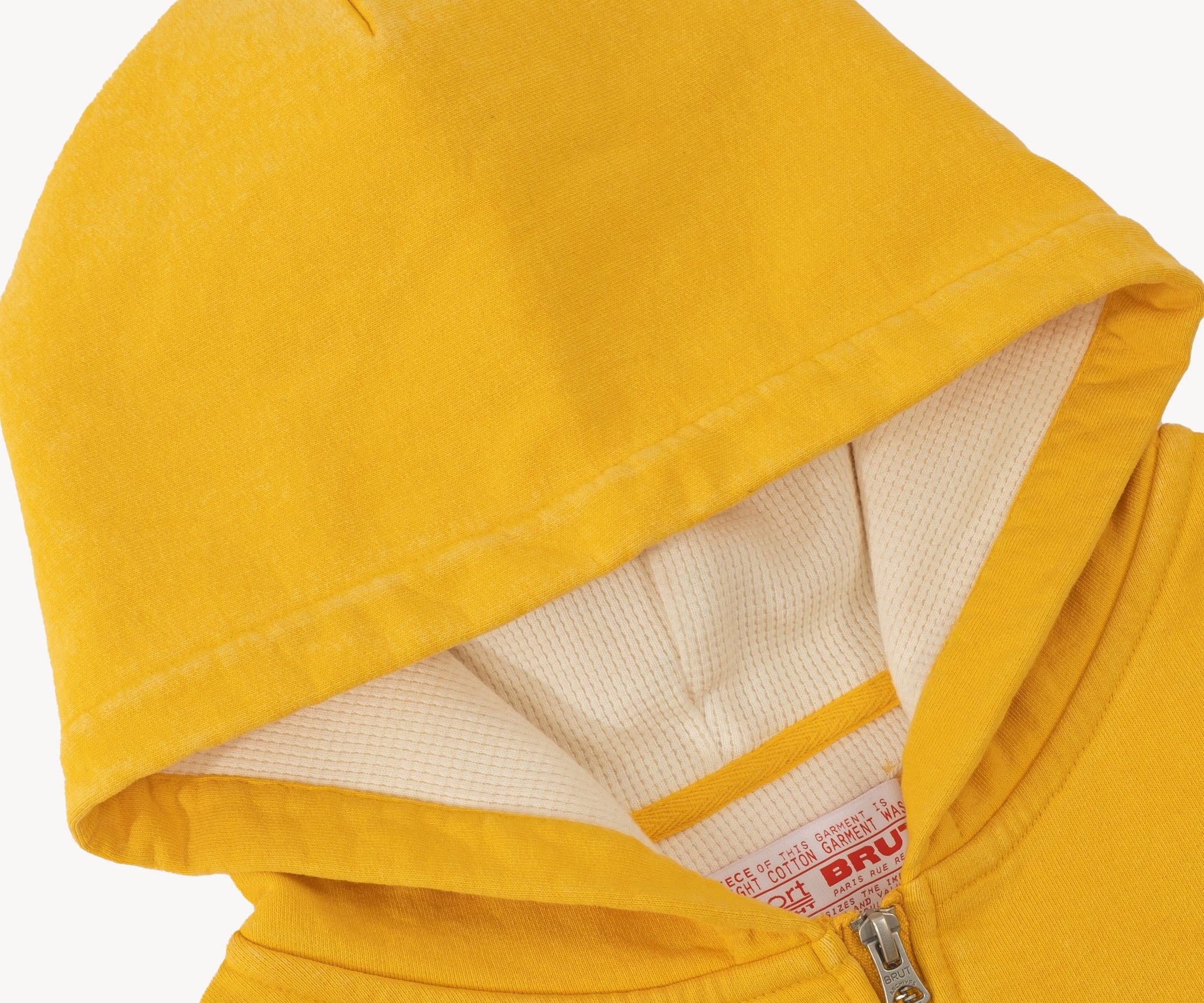THE THERMAL ZIP SWEAT Sweatshirts X-SMALL / DUSTY YELLOW - BRUT Clothing US