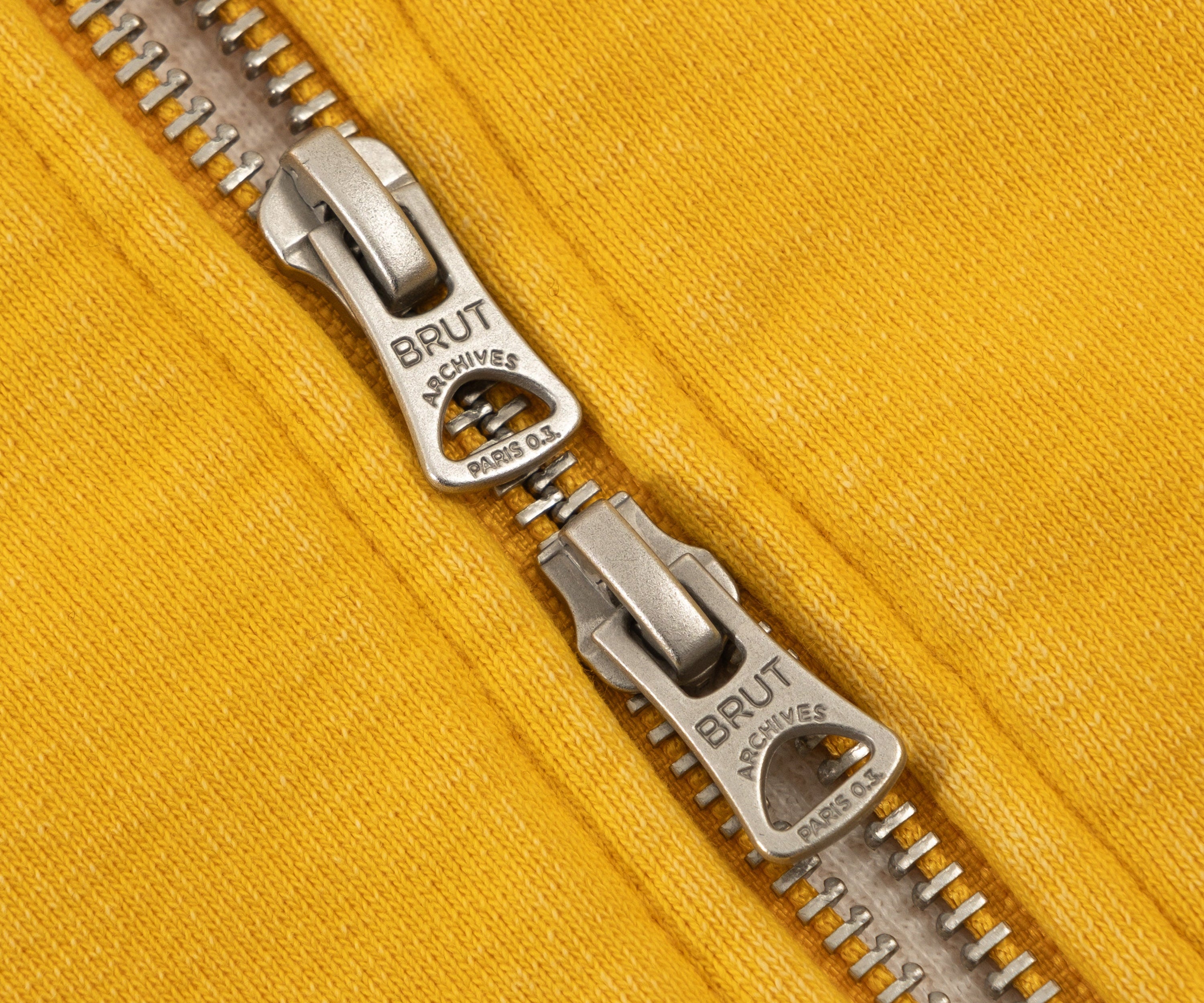 THE THERMAL ZIP SWEAT Sweatshirts X-SMALL / DUSTY YELLOW - BRUT Clothing US