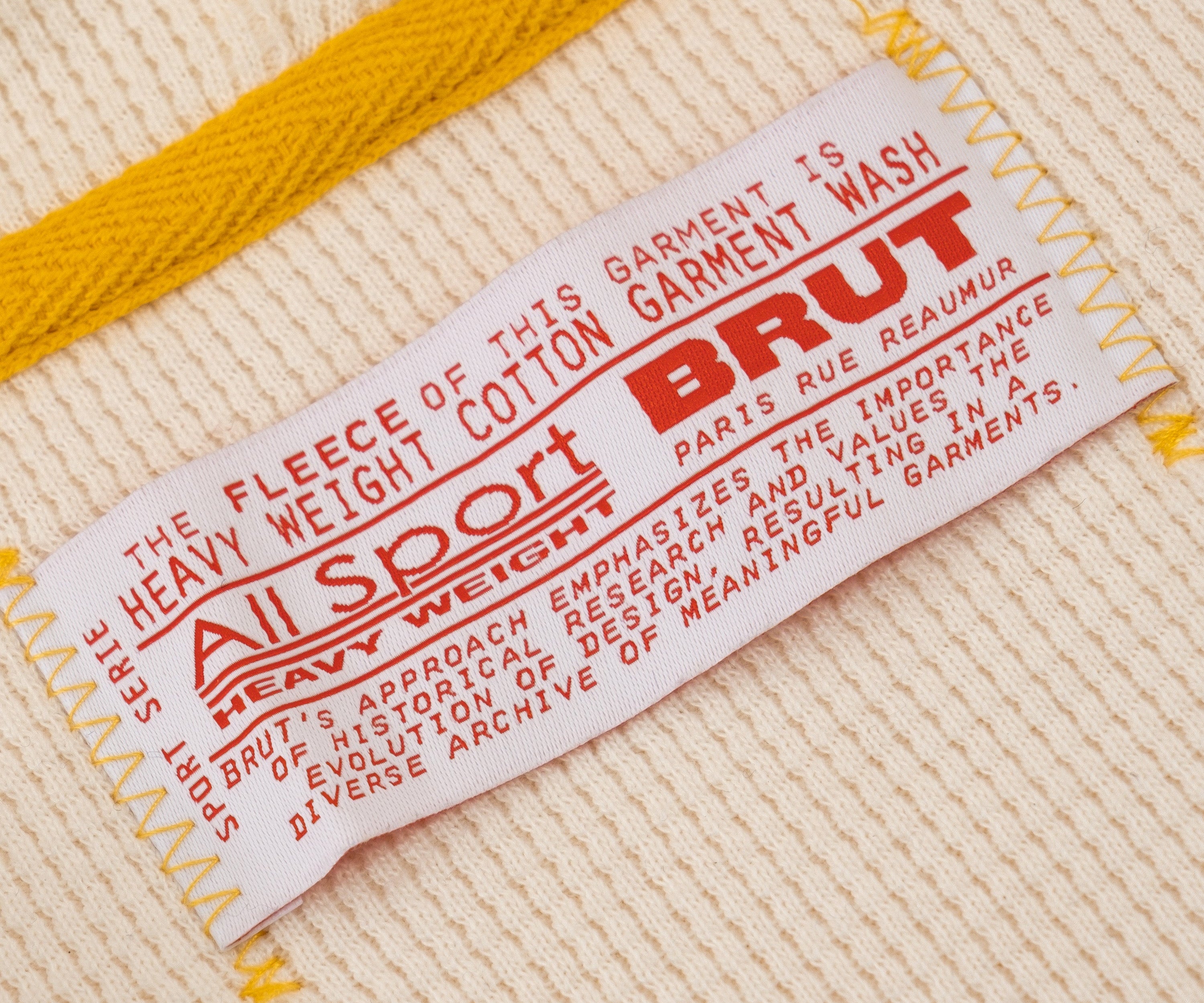 THE THERMAL ZIP SWEAT Sweatshirts X-SMALL / DUSTY YELLOW - BRUT Clothing US