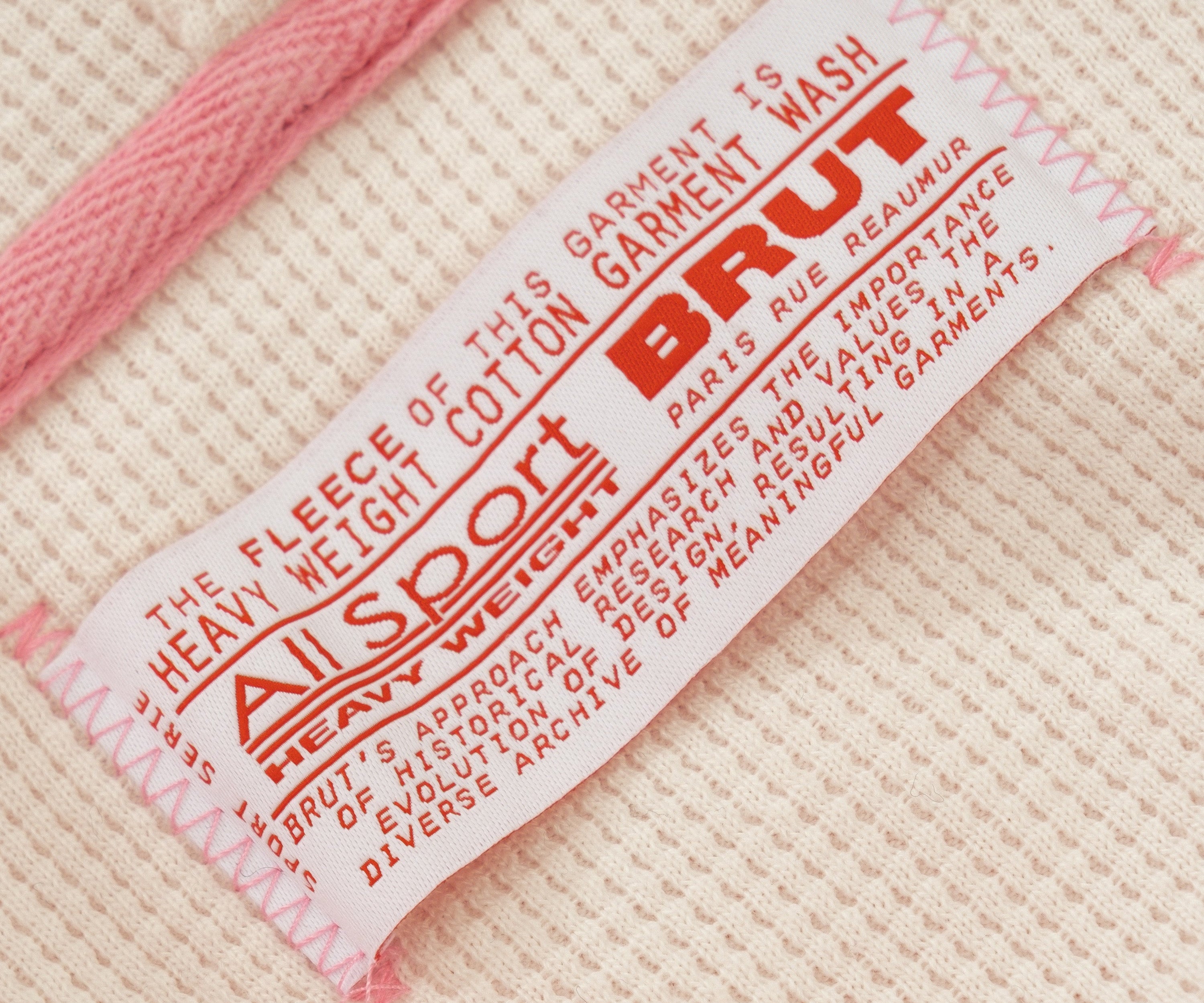 THE THERMAL ZIP SWEAT Sweatshirts X-SMALL / DUSTY PINK - BRUT Clothing US