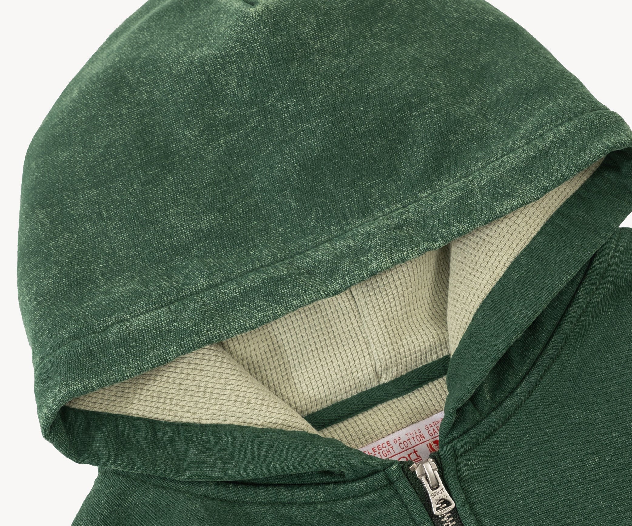 THE THERMAL ZIP SWEAT Sweatshirts X-SMALL / DUSTY GREEN - BRUT Clothing US