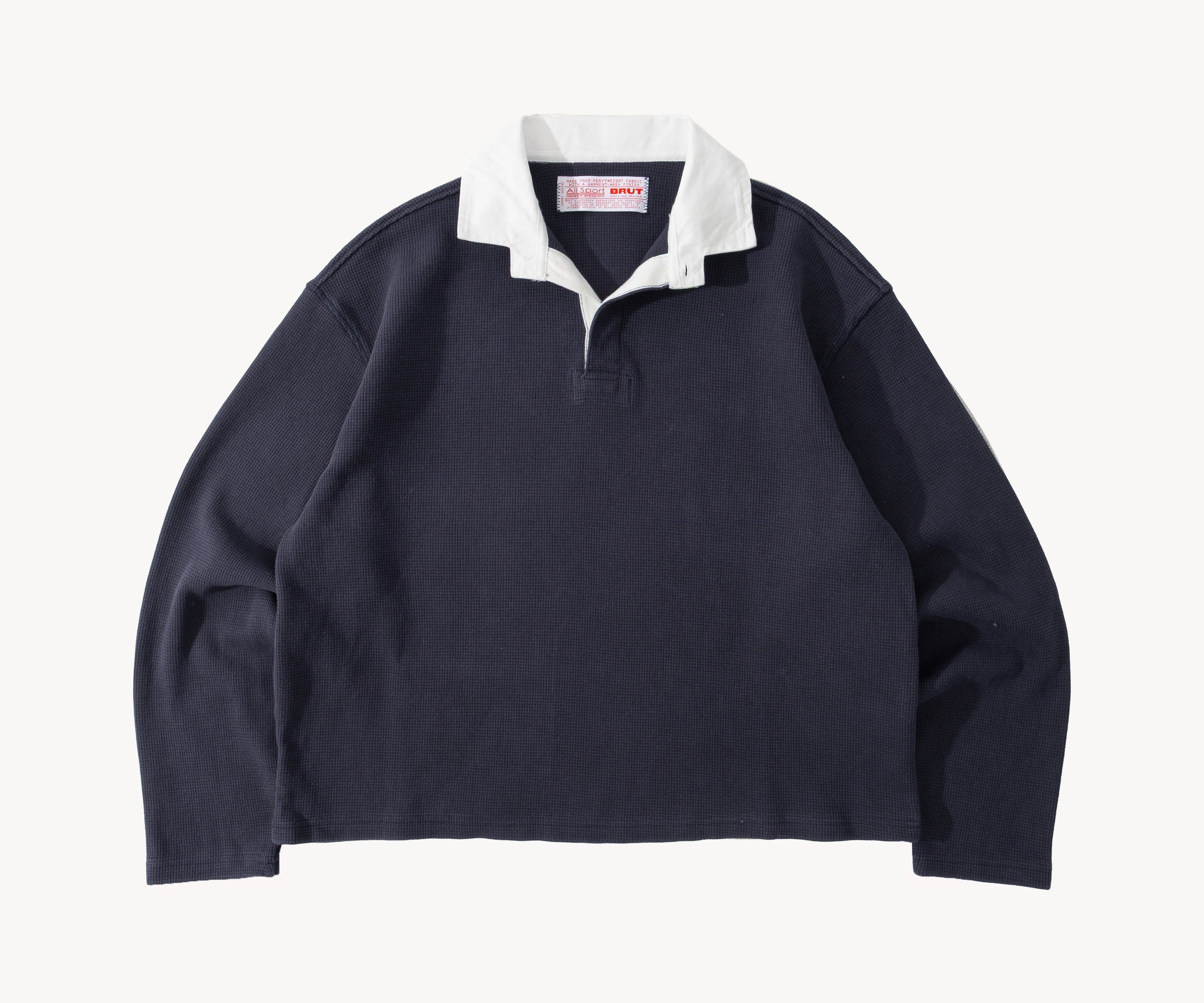 THE THERMAL POLO Knitwear X-SMALL / NAVY - BRUT Clothing US