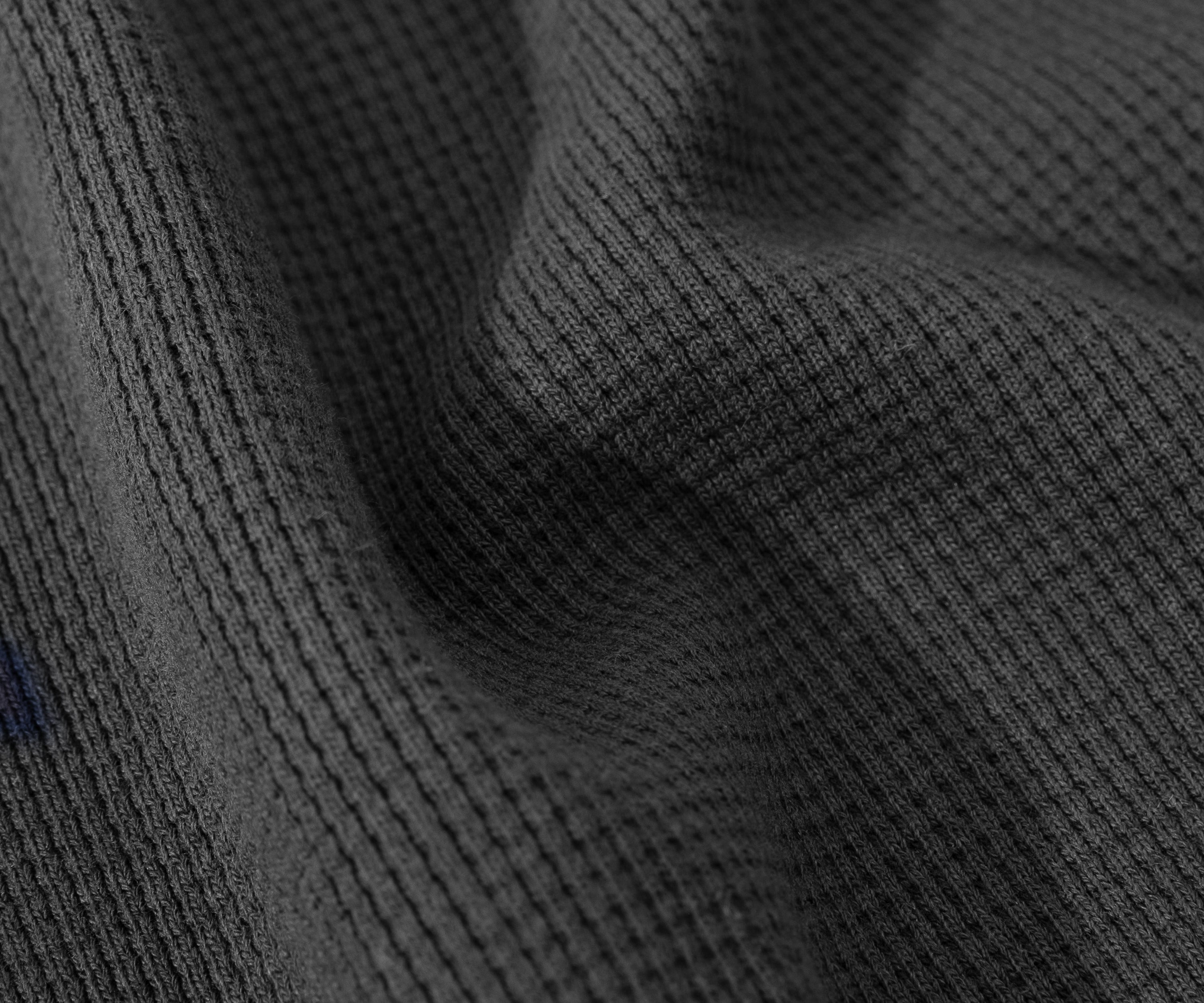 THE THERMAL POLO Knitwear X-SMALL / DARK HEATHER GREY - BRUT Clothing US