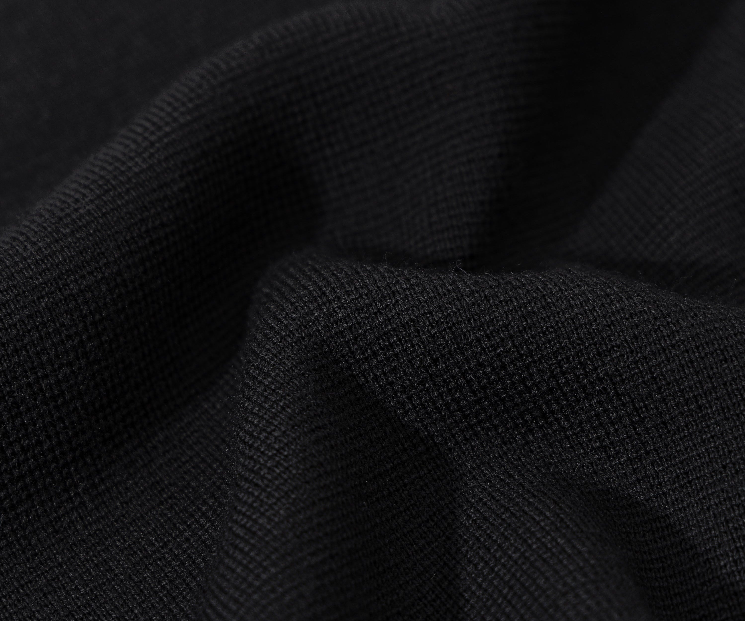 THE THREE BUTTONS POLO Knitwear X-SMALL / BLACK - BRUT Clothing US