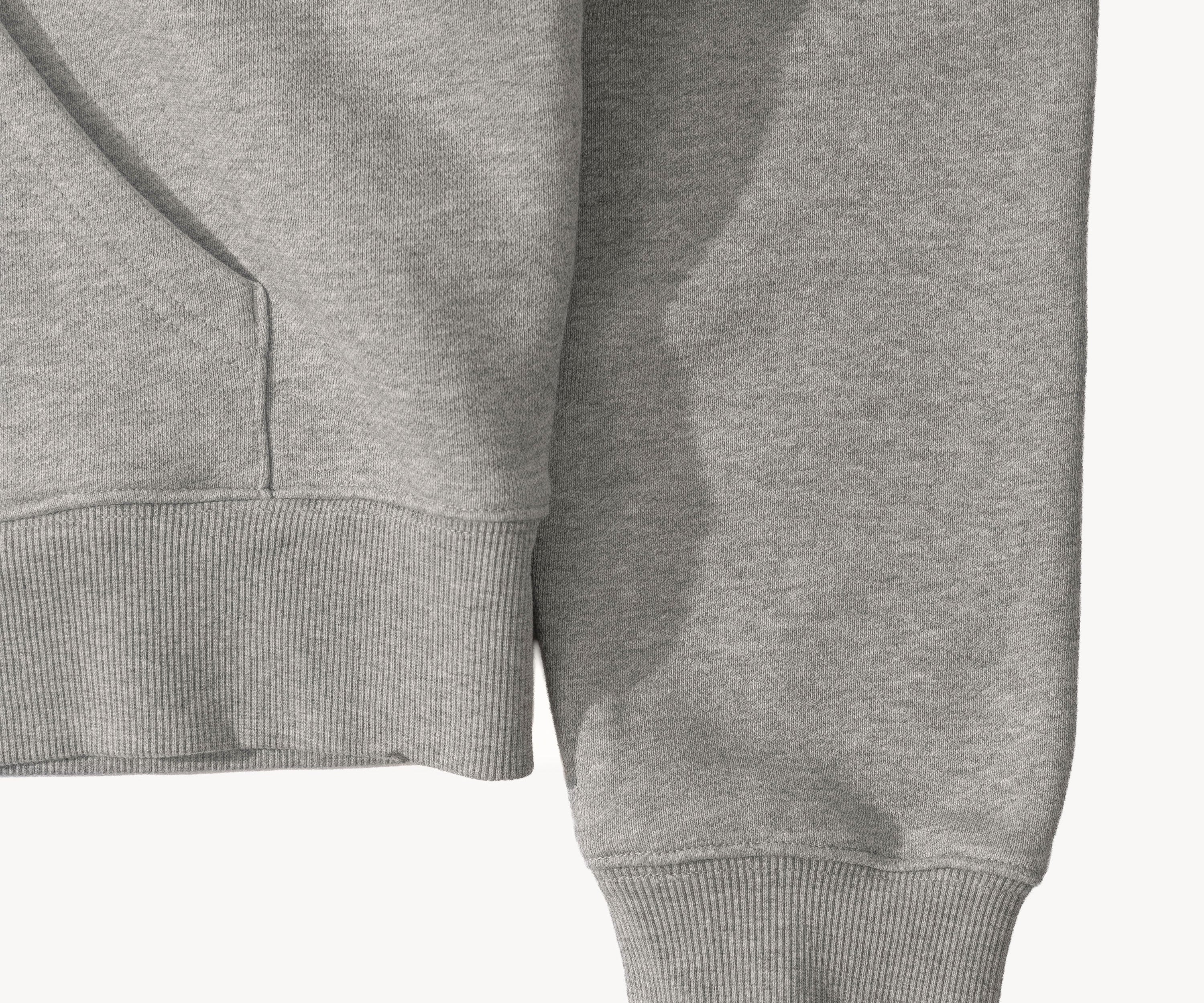 THE ZIP SWEAT Sweatshirts X-SMALL / DARK HEATHER GREY - BRUT Clothing US