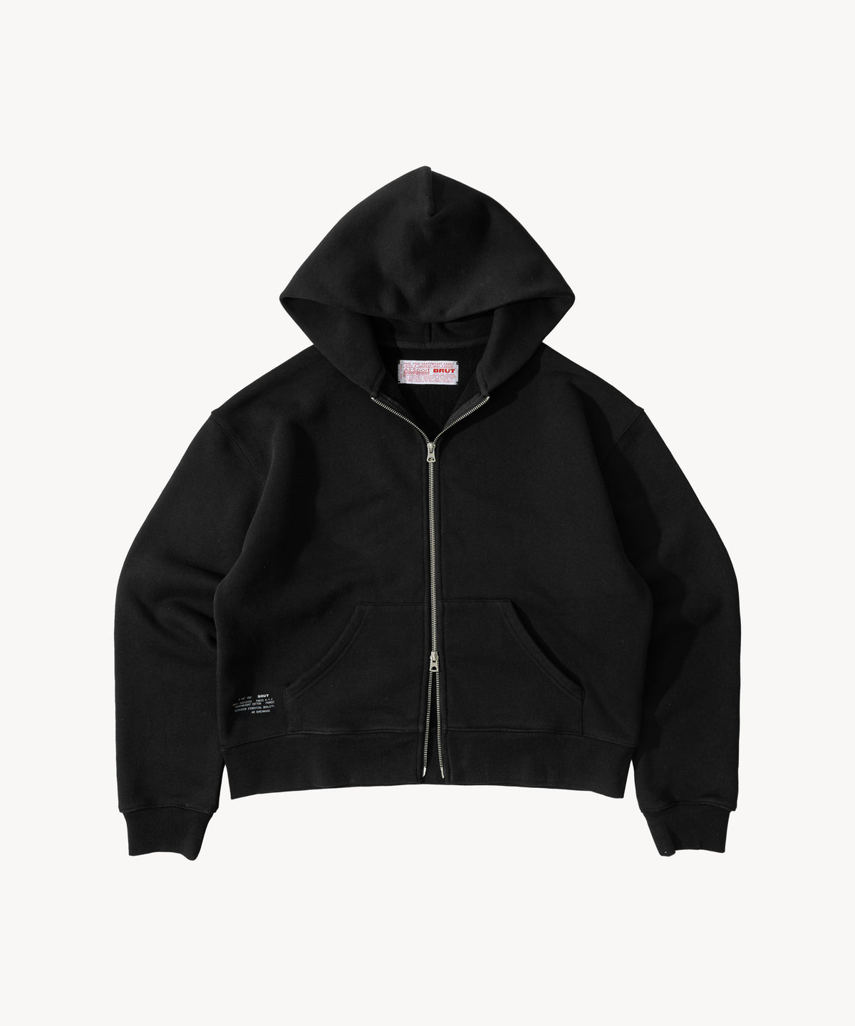 THE ZIP SWEAT - BLACK | BRUT Clothing – BRUT Clothing US