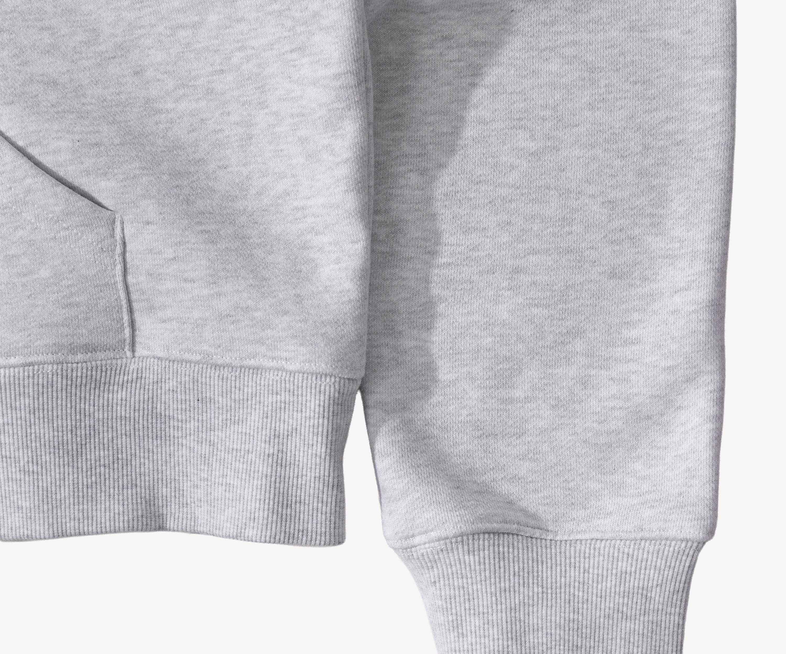 THE ZIP SWEAT Sweatshirts X-SMALL / HEATHER GREY - BRUT Clothing US