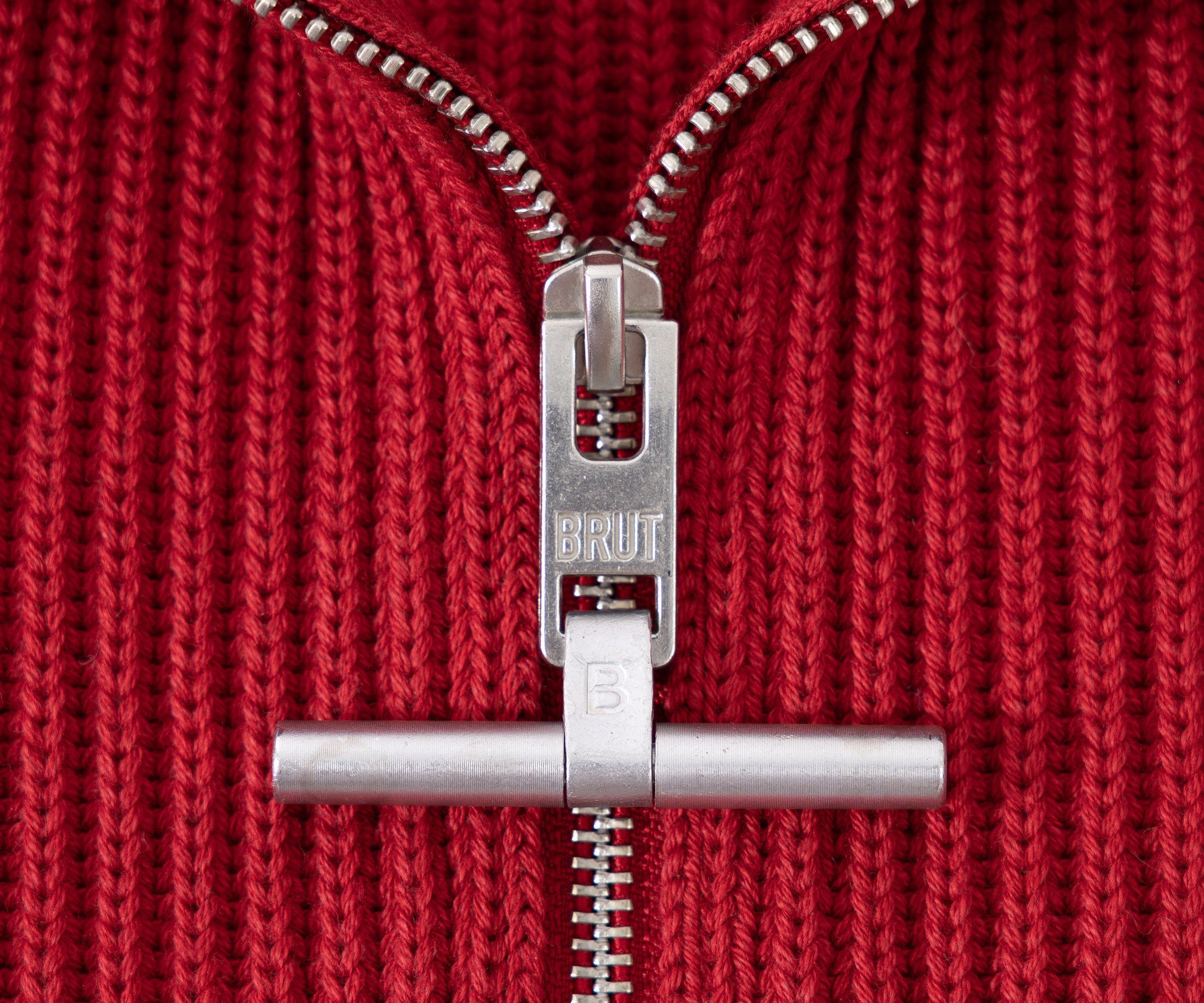 THE TRUCKER SWEATER Knitwear SMALL / RED - BRUT Clothing US